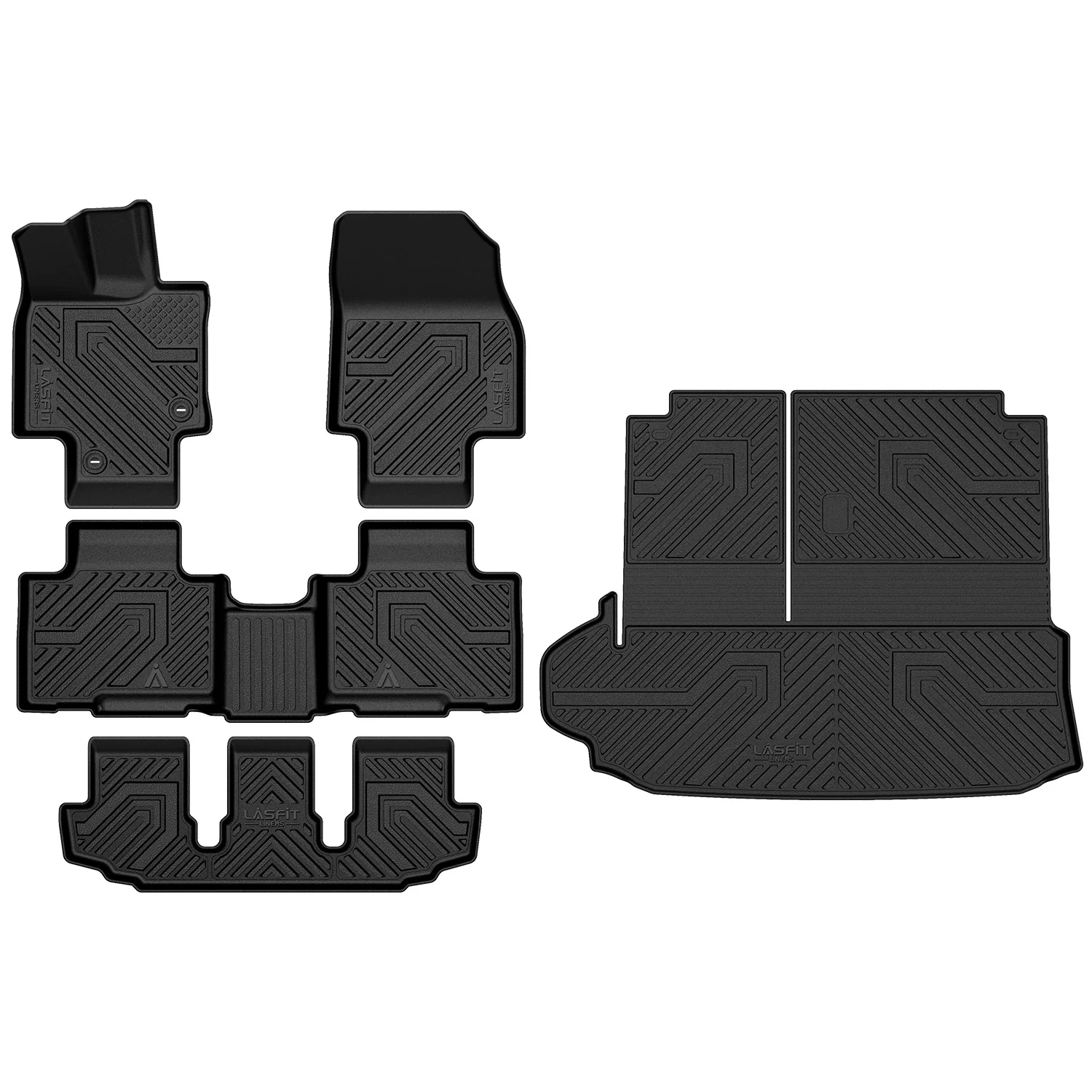 Fit for 2020-2026 Toyota Highlander Hybrid Floor Mats & Seatback & Cargo Mat, Fit AWD & Without Subwoofer Only