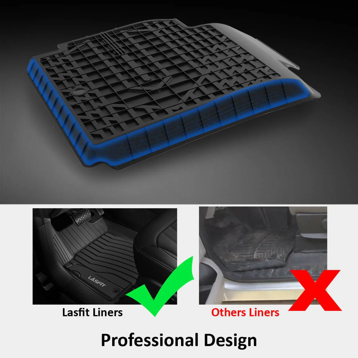Fit for 2021 Tesla Model 3 Floor Mats TPE Material 1st & 2nd or Cargo Custom All Weather - Image 11