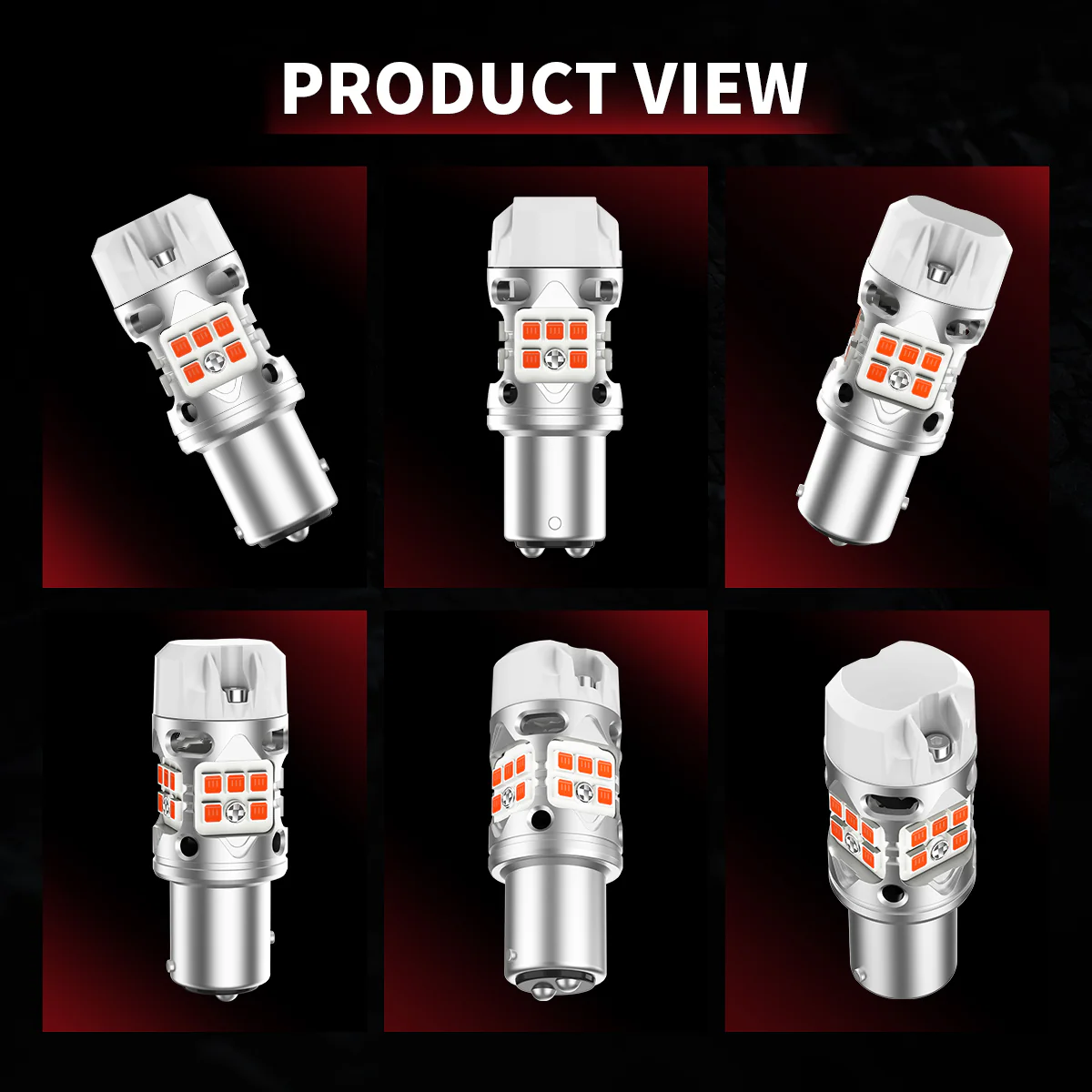 1157 2057 LED Turn Signal Bulbs CanBus-Ready Amber | T3 Series - Image 13