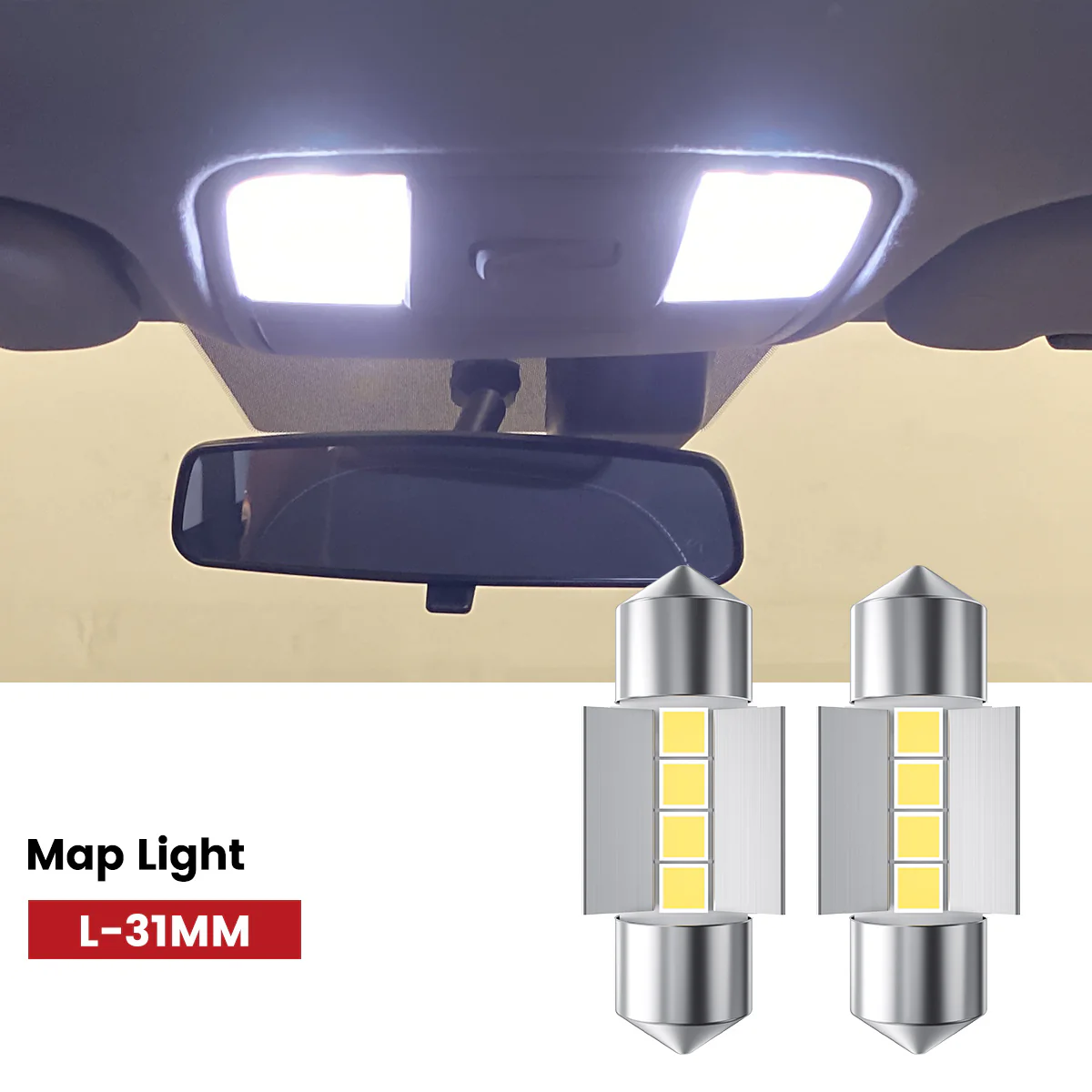 Fit for 2022-2024 Kia Forte The Brightest LED Bulbs Upgrade | Tested and Verified - Image 35