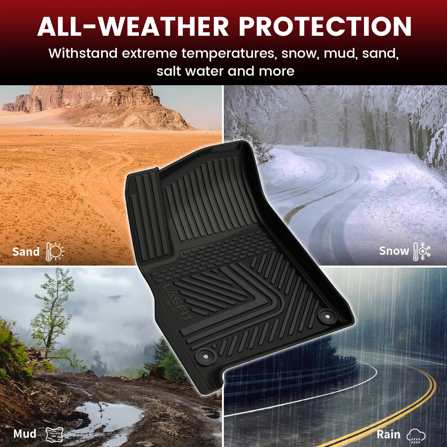 Fit for 2022-2024 Rivian R1T Floor Mats or Cargo Mat or Frunk Mat - Image 2