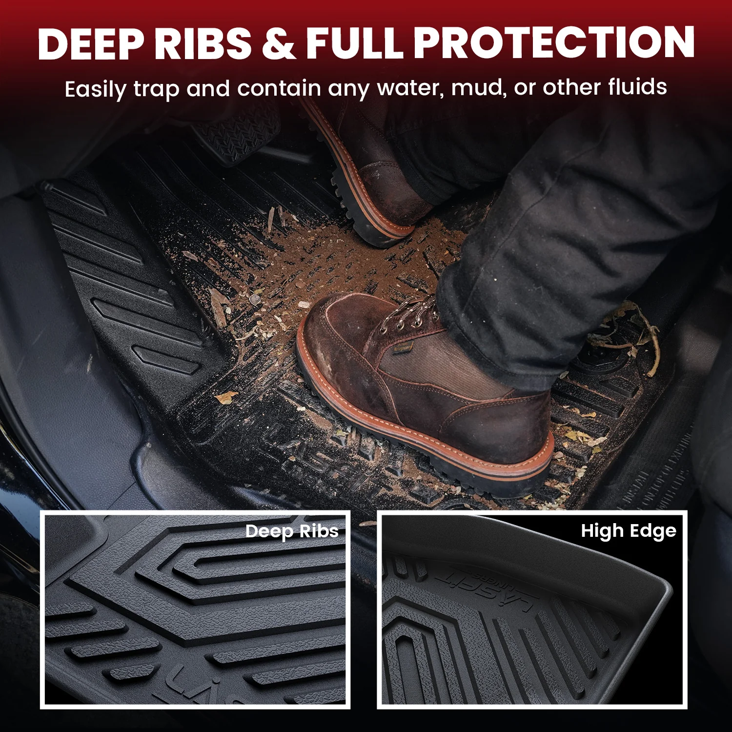 Fit for 2022-2026 Volkswagen Taos Floor Mats & Cargo Mat, Fit FWD Only - Image 3