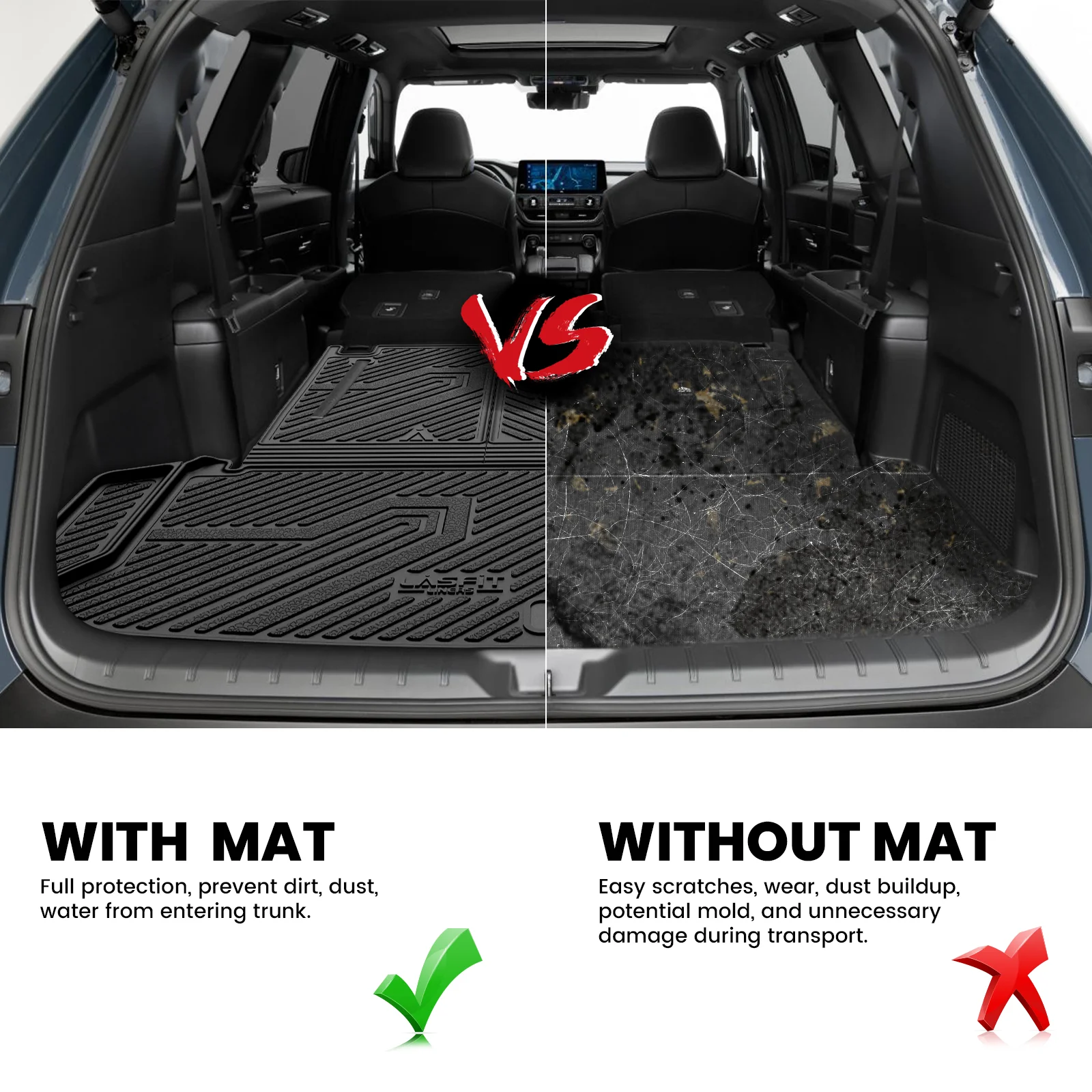 Fit for 2024-2026 Toyota Grand Highlander Floor Mats or Cargo Mat, Fit Gas & Hybrid - Image 35