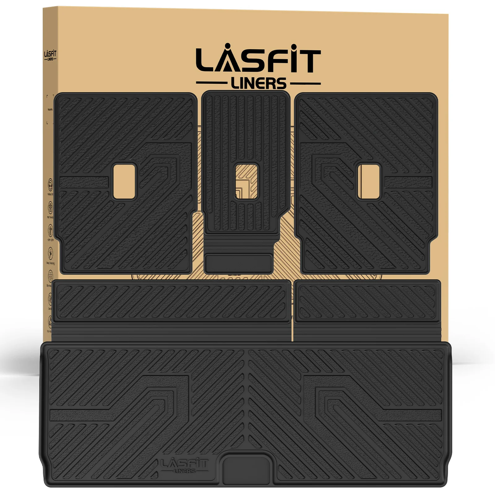 Fit for 2025-2026 Lincoln Navigator L / Navigator Standard Cargo & 3rd Row Seatback Mats - Image 17