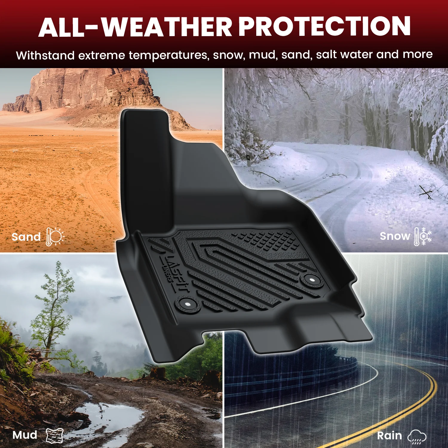 Fit for 2025-2026 Ford Expedition / Expedition Max Floor Mats or Seatback & Cargo Mats - Image 55