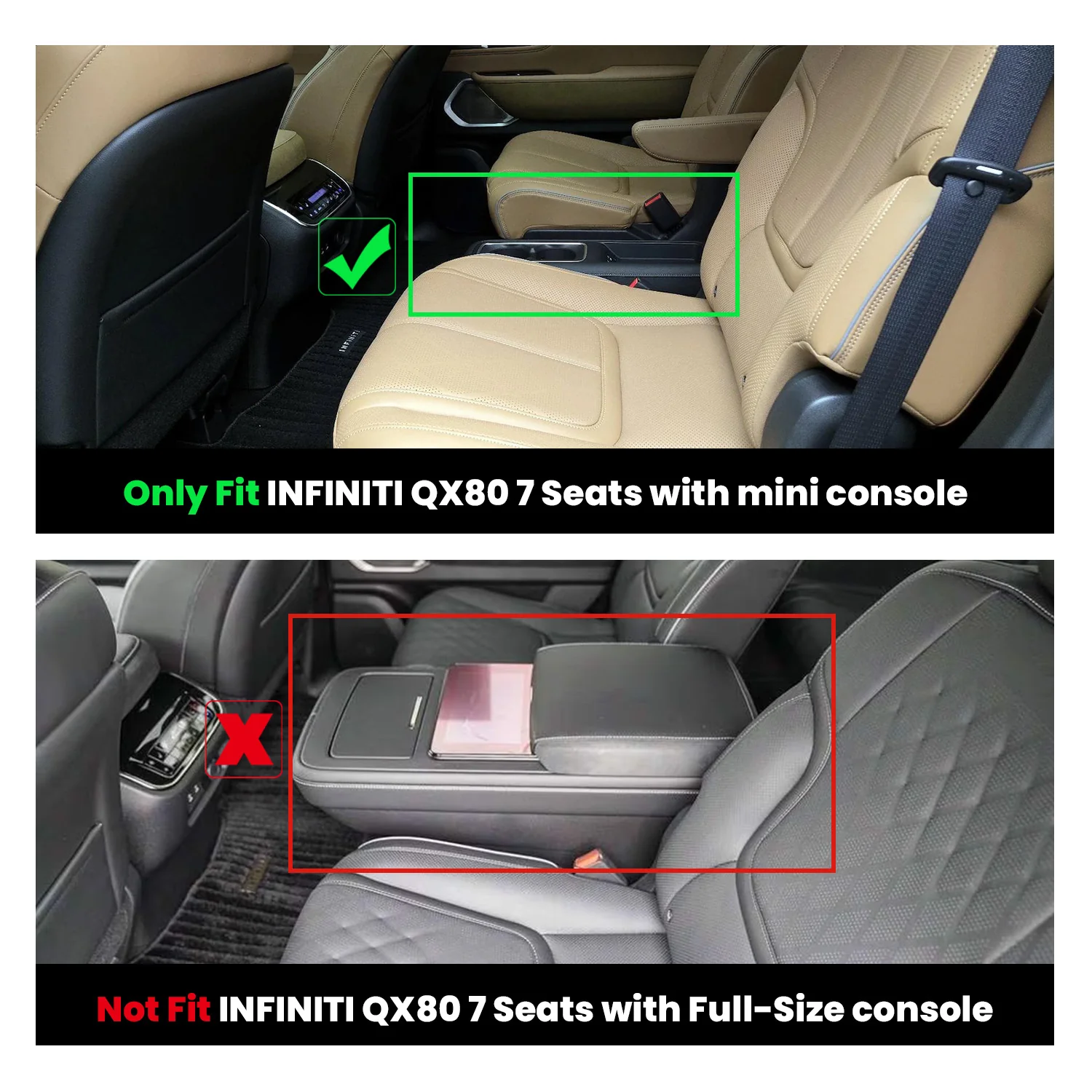Fit for 2025-2026 Infiniti QX80 Floor Mats or Cargo Mat & Seatback Mats - Image 2