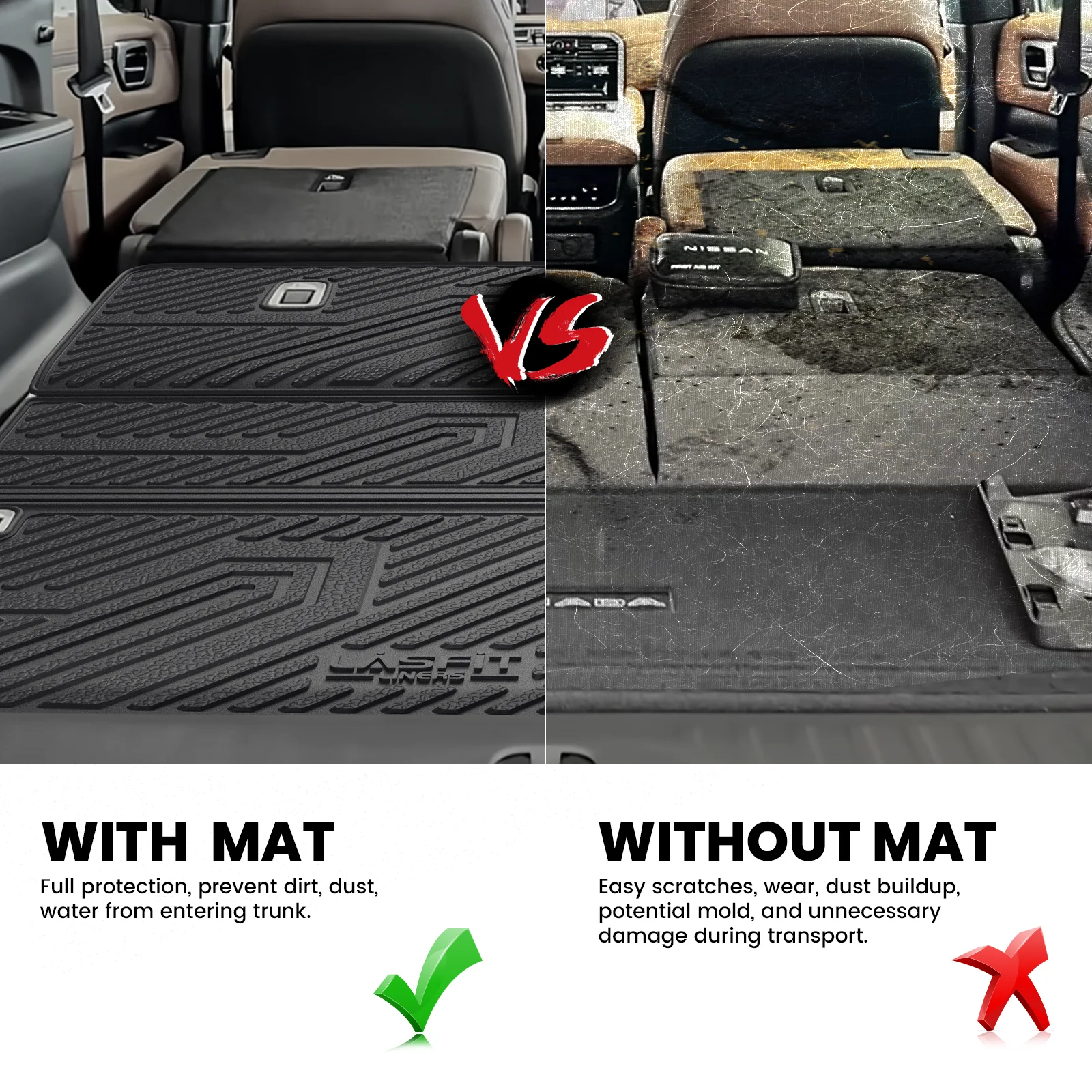 Fit for 2025-2026 Infiniti QX80 Floor Mats or Cargo Mat & Seatback Mats - Image 20