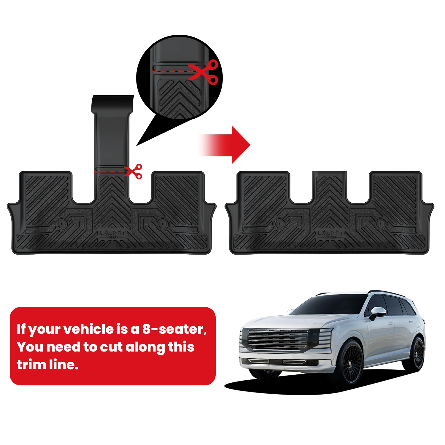 Fit for 2026 Hyundai Palisade Floor Mats or Seatback & Cargo Mat - Image 2