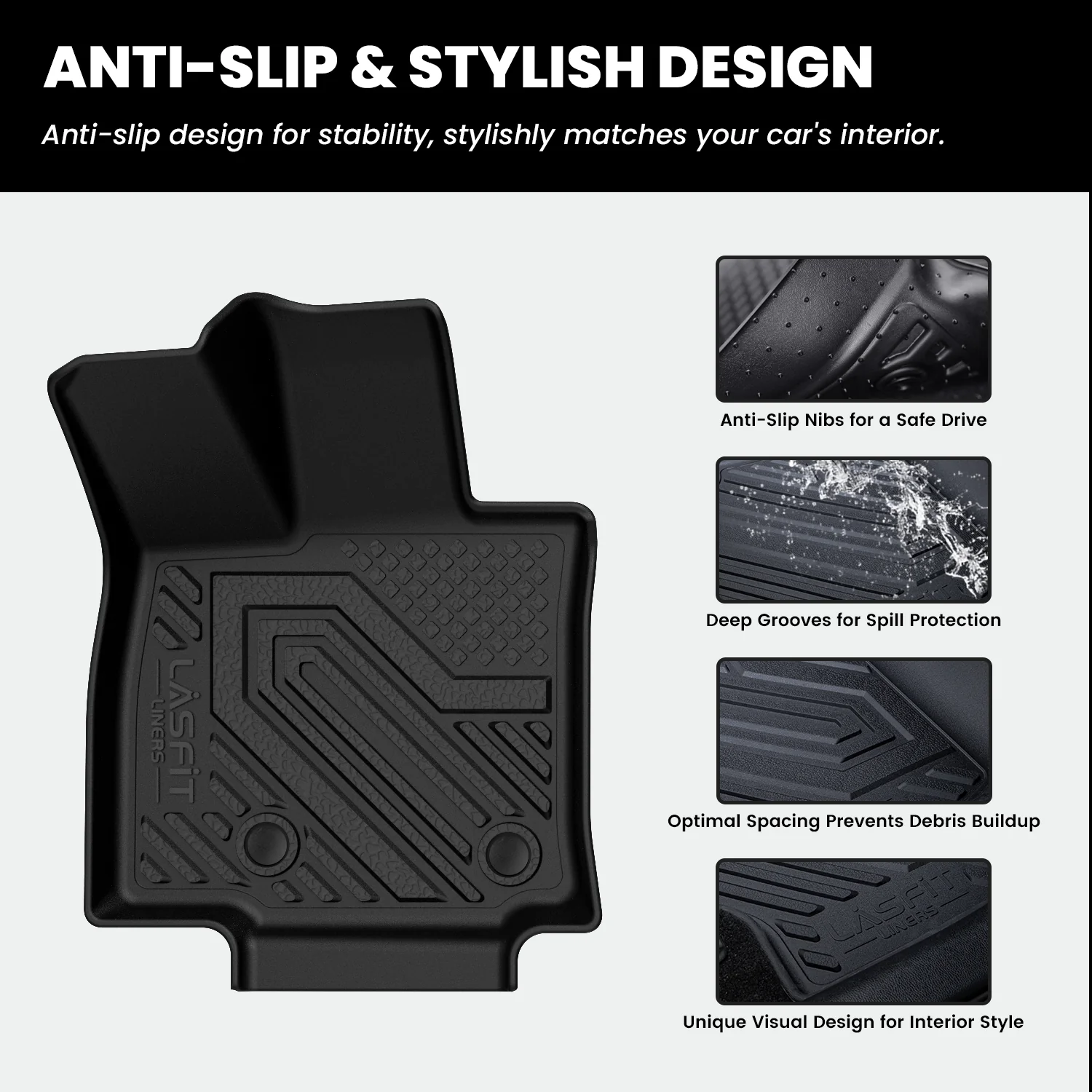Fit for 2026 Toyota RAV4 Hybrid Floor Mats or Seatback & Cargo Mats, Not Fit Plug-in Hybrid - Image 6