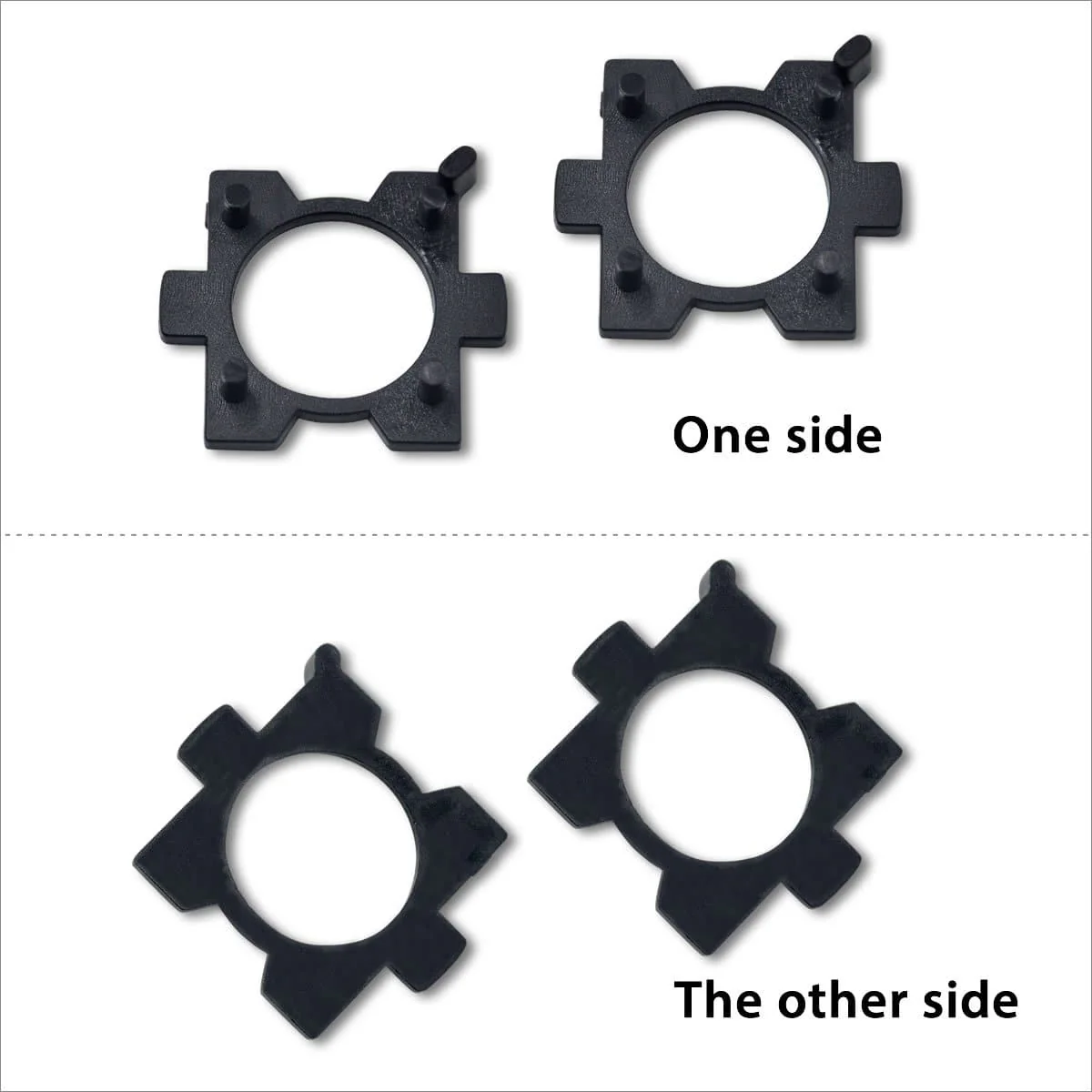TK111 2x H7 LED Bulb Holder Adapter Retainer Fit For Mazda - Image 4