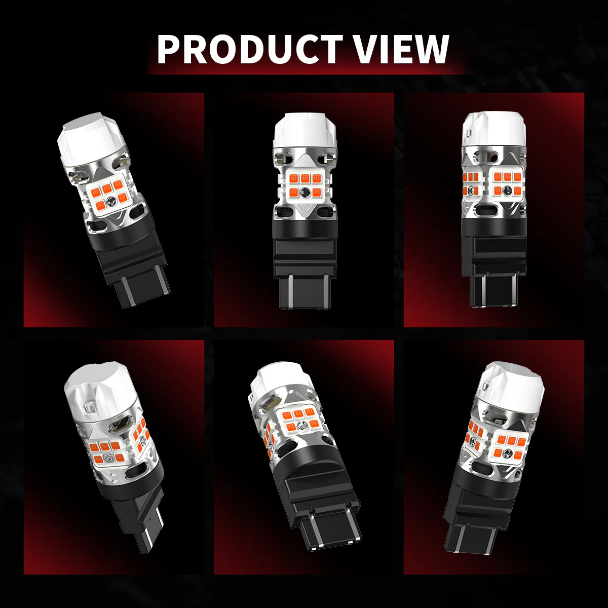 4257 LED Turn Signal Bulbs CanBus-Ready Amber | T3 Series - Image 14