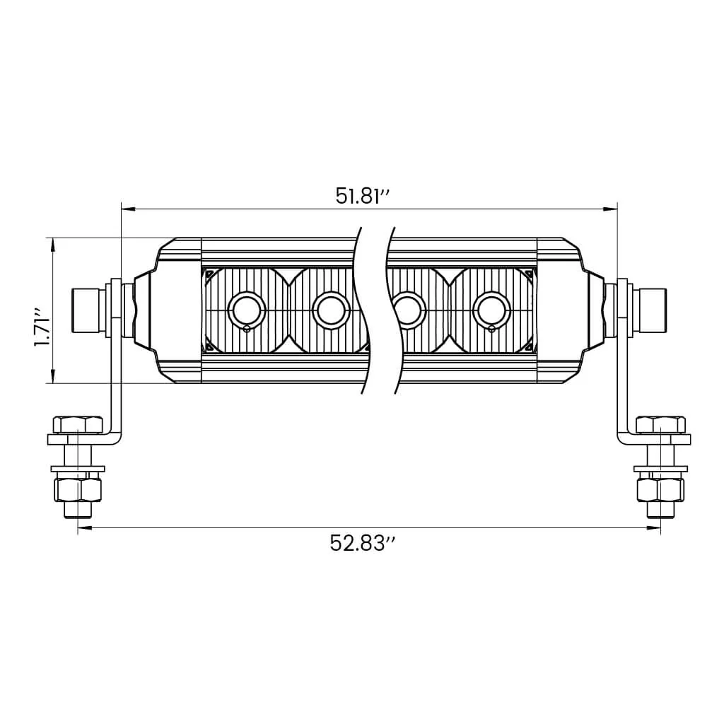 52 Inch Off-Road LED Light Bars Roof Windshield Rear Combo Flood Spot Single Row - LASFIT - Image 16