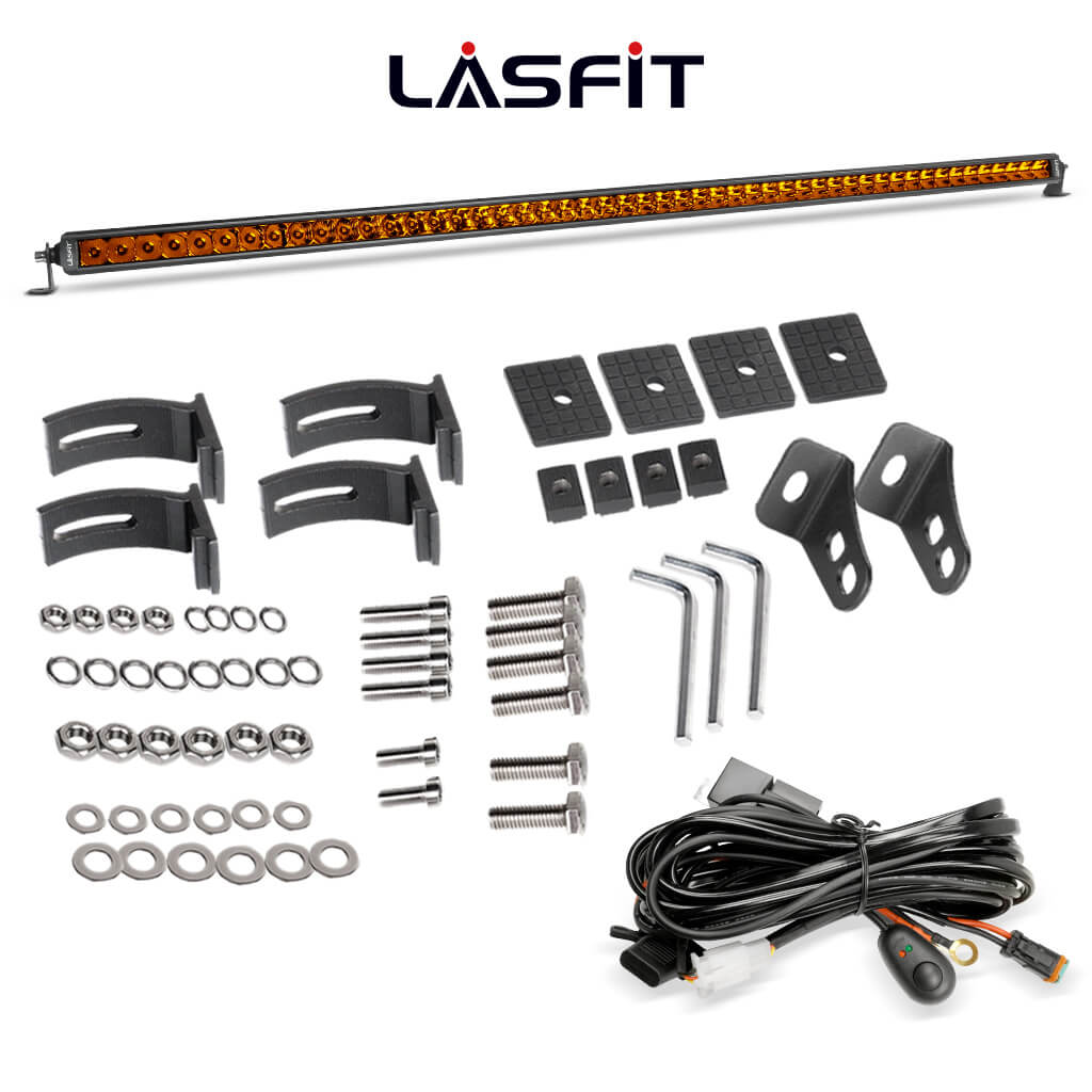 52" Light Bar Hood Mount Kit For 2018-2024 Jeep Wrangler JL Gladiator JT | LASFIT - Image 21