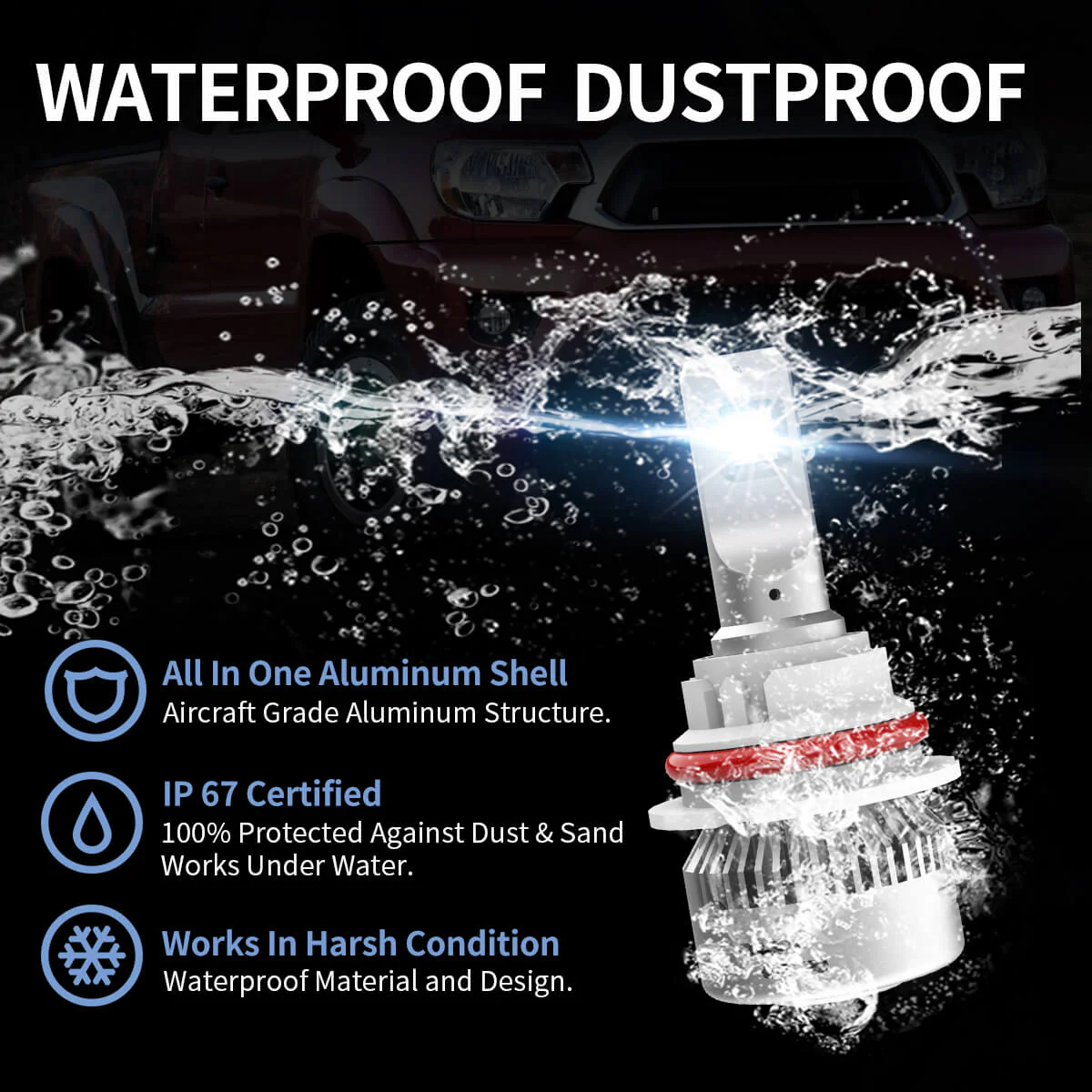 60W 9004 HB1 LA Plus Series | 6,000LM 6000K LED Bulbs - Image 11