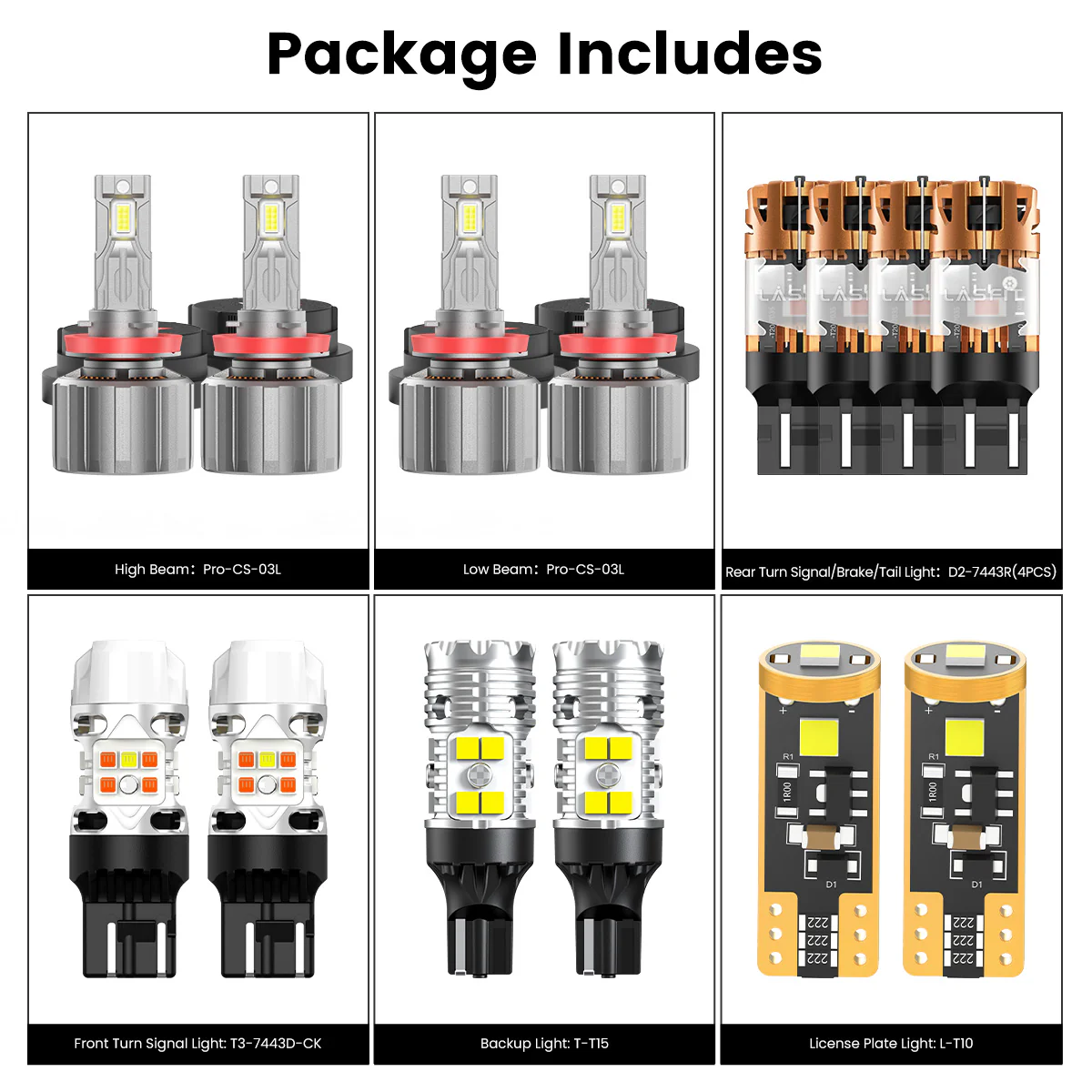Custom Engineered for 2020-2026 Chevrolet Silverado HD 2500/3500 WT LT Custom LED Bulbs Upgrade | Tested and Verified - Image 5