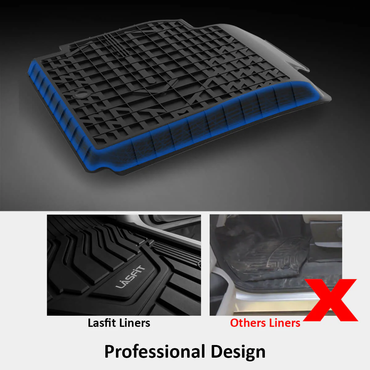 Fit for 2017-2018 Nissan Armada Custom Floor Mats TPE Material 1st & 2nd Row or Seatback & Cargo Mats - Image 8