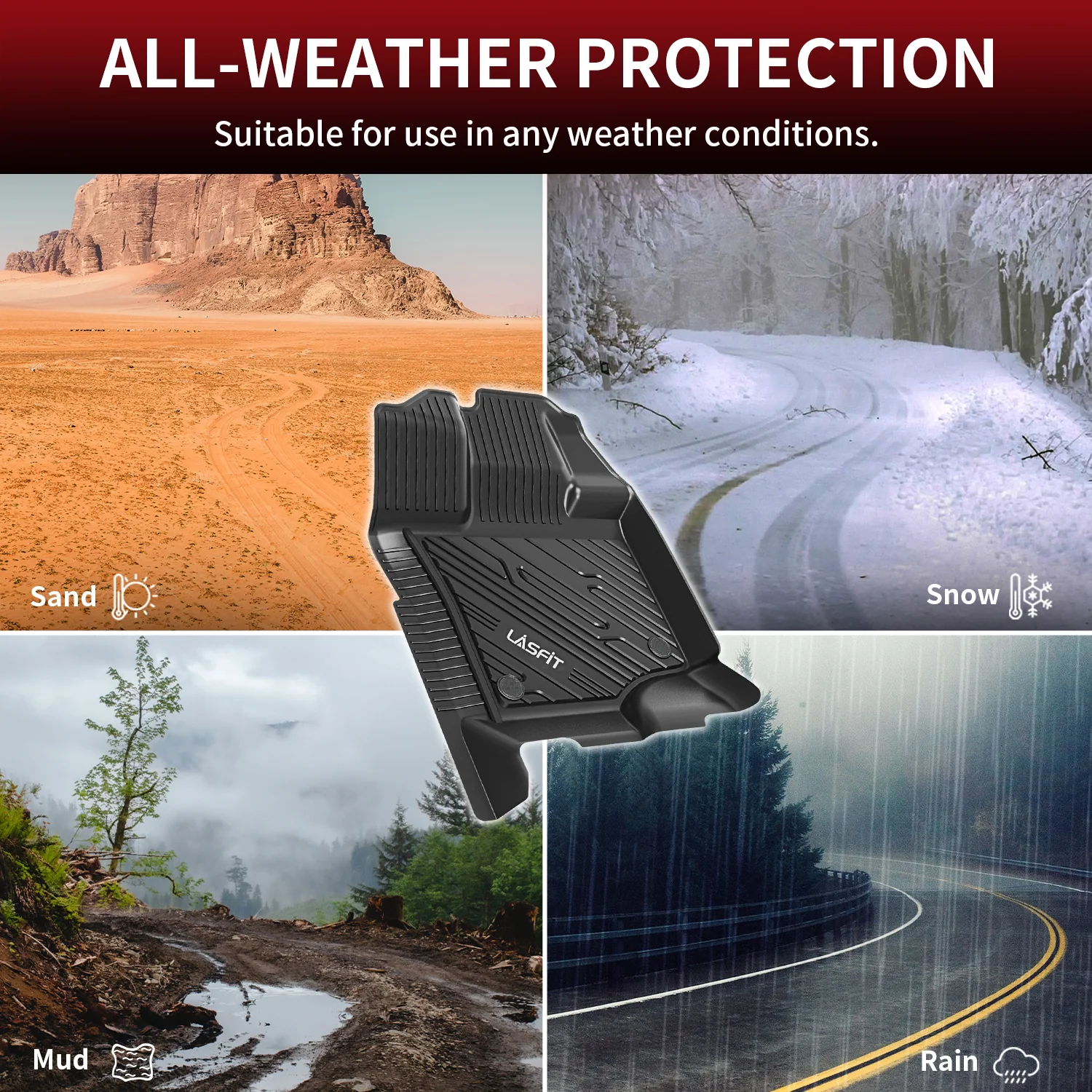 Fit for 2015-2026 Ford F-150 & 22-26 Lightning Models Floor Mats, Fit Carpet Floor & 1st Row Bucket Seat - Image 17