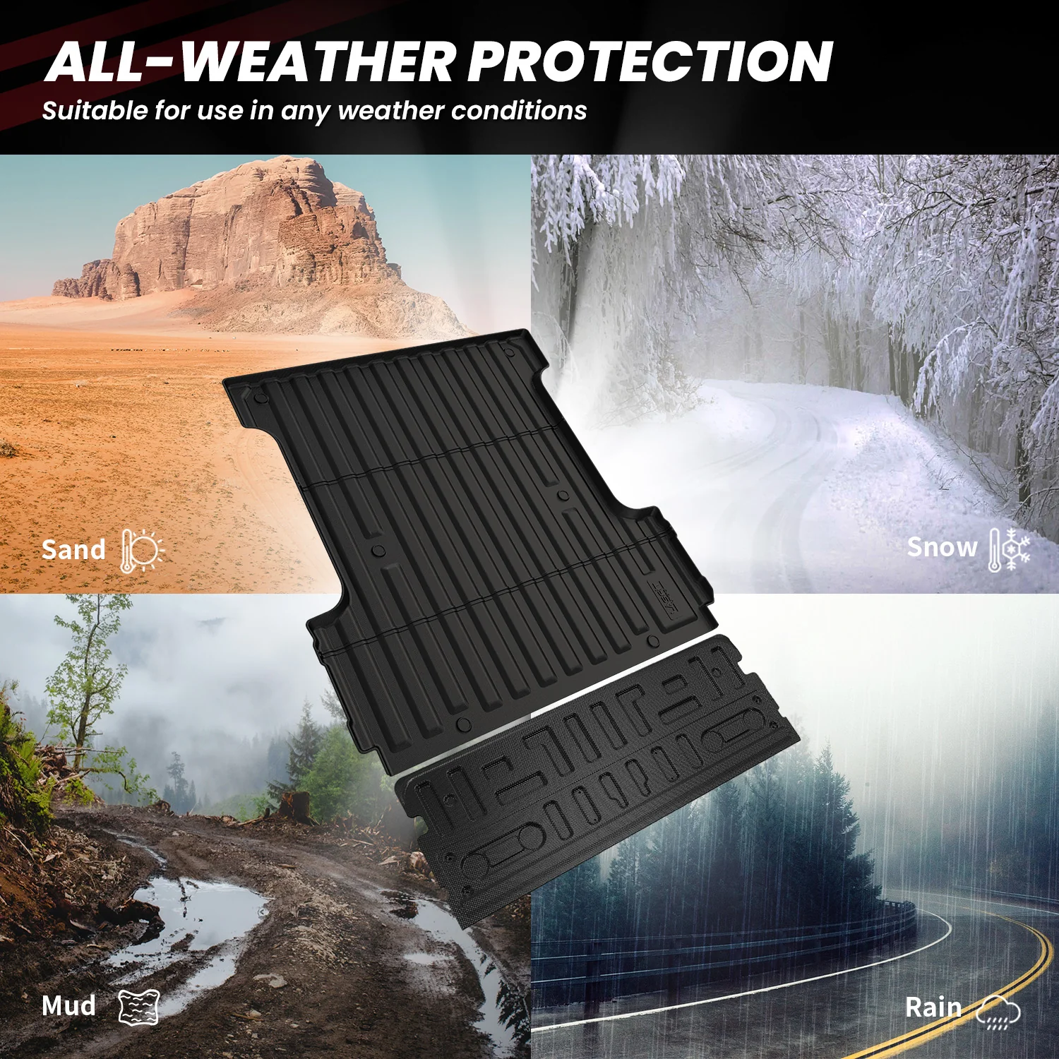 Fit for 2021-2023 Ford F-150 & F-150 Lightning Truck Bed Mat or Tailgate Mat, Not Fit Drop-in Liners - Image 15