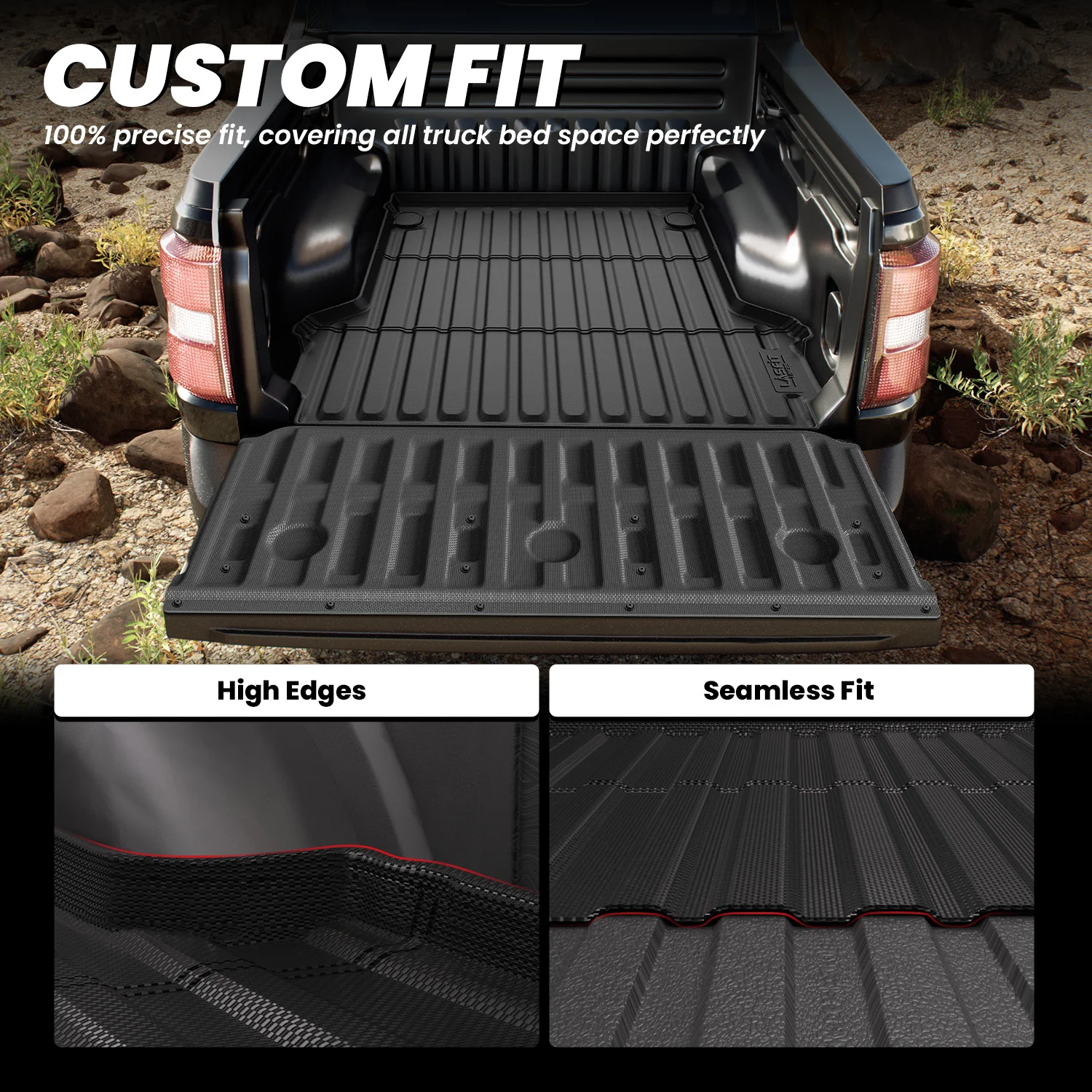 Fit for 2022-2026 Ford Maverick 4.5FT(54.4" ) Heavy Duty Truck Bed Mat or Tailgate Mat, Not Fit Drop-in liners - Image 2