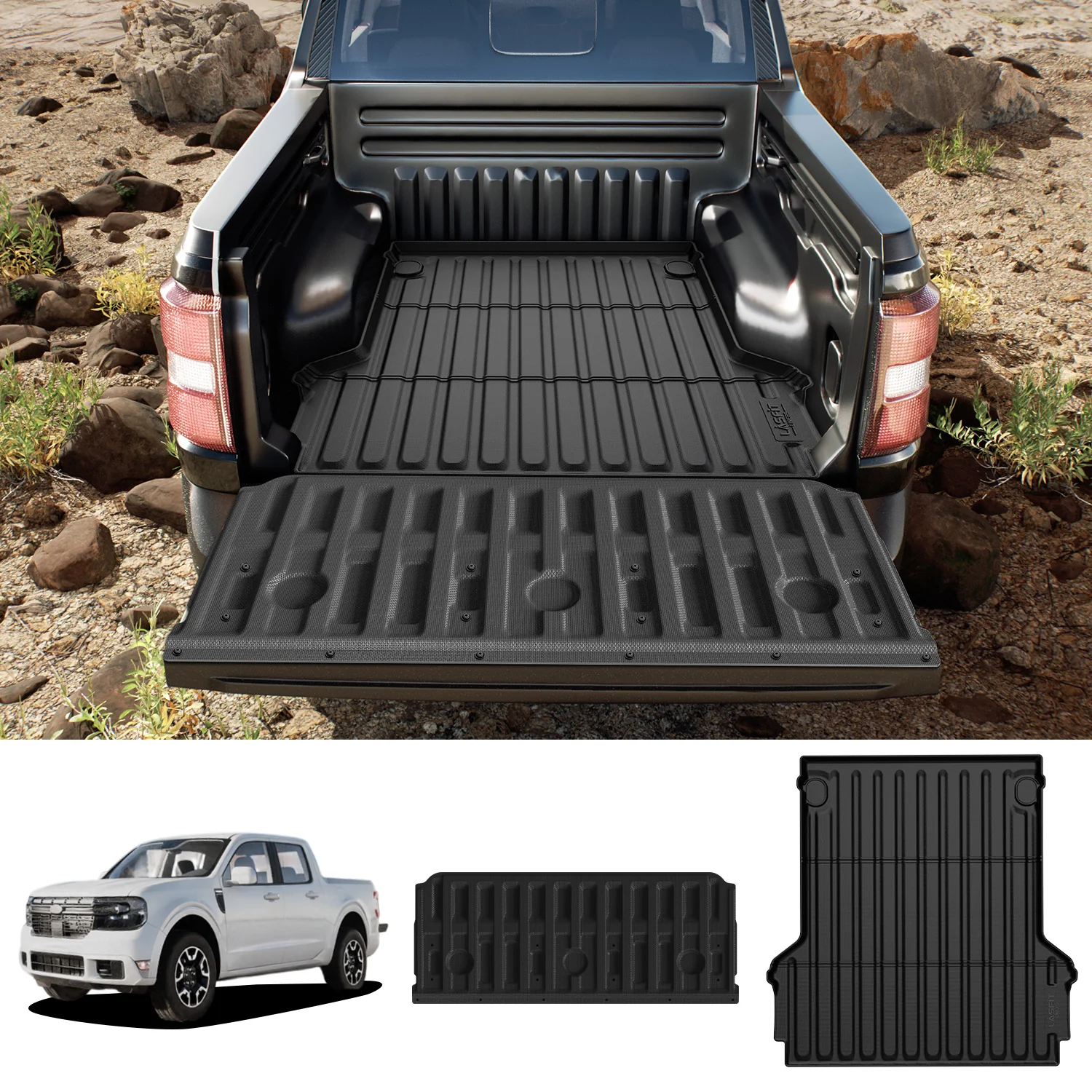 Fit for 2022-2026 Ford Maverick 4.5FT(54.4" ) Heavy Duty Truck Bed Mat or Tailgate Mat, Not Fit Drop-in liners - Image 9