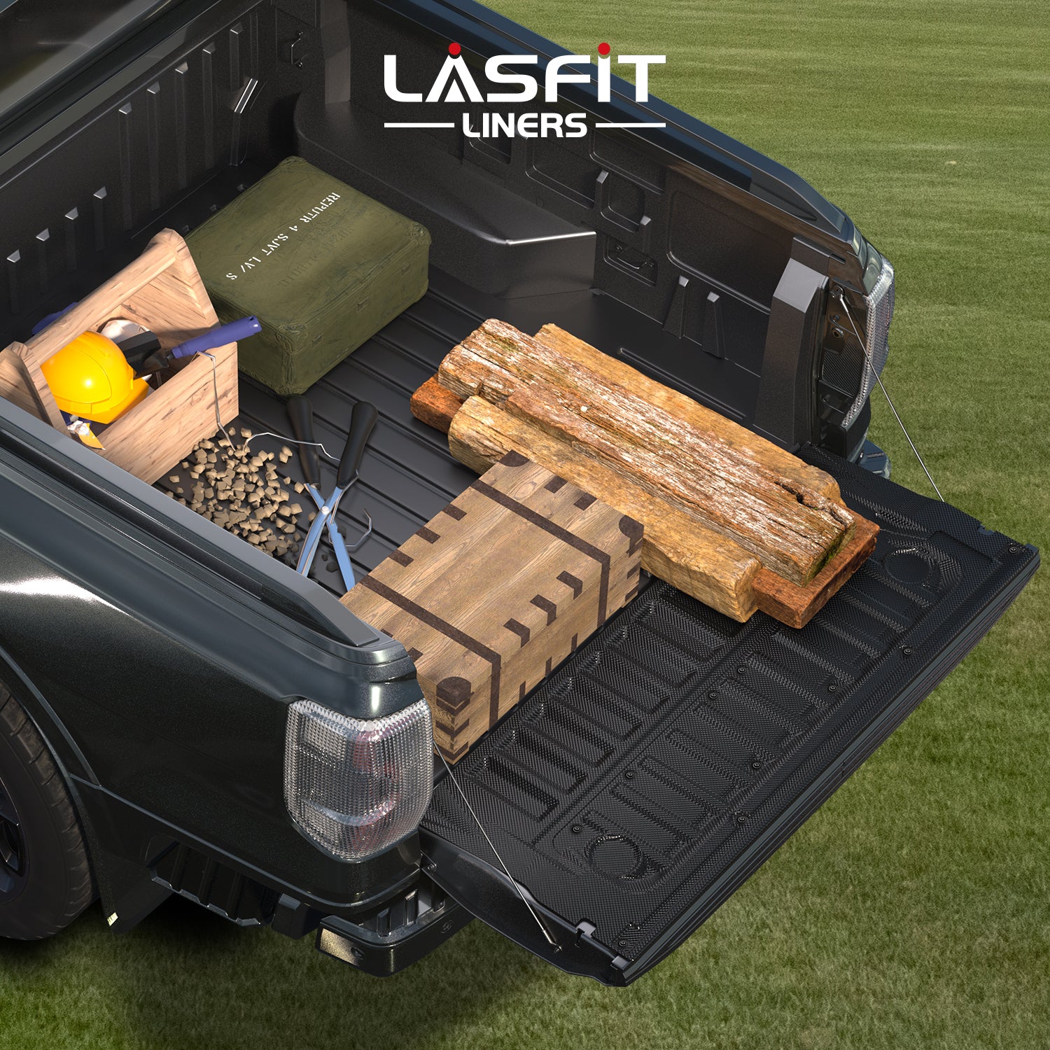 Fit for 2024-2026 Ford Ranger 5FT(59.6") Heavy Duty Truck Bed Mat or Tailgate Mat, Not Fit Drop-in liners - Image 16