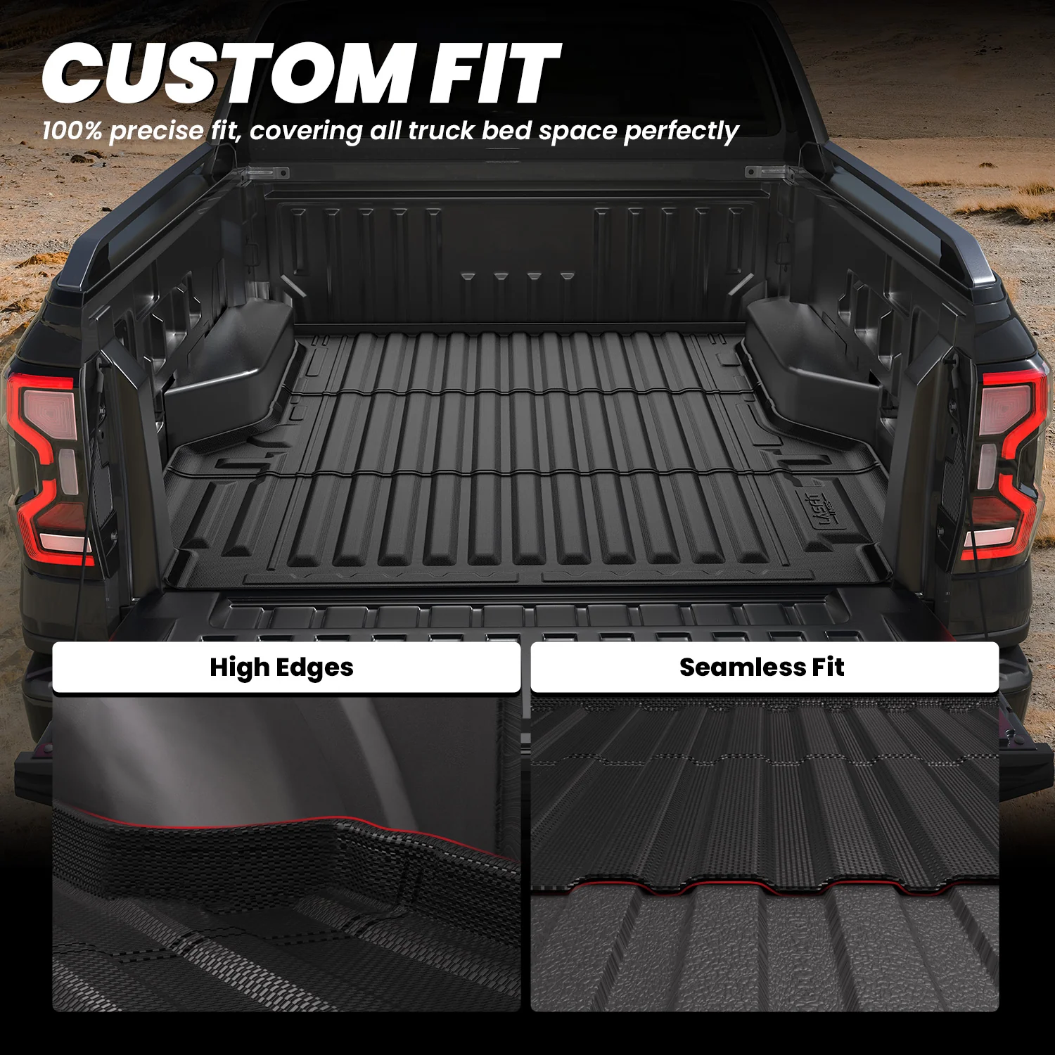 Fit for 2024-2026 Ford Ranger 5FT(59.6") Heavy Duty Truck Bed Mat or Tailgate Mat, Not Fit Drop-in liners - Image 28