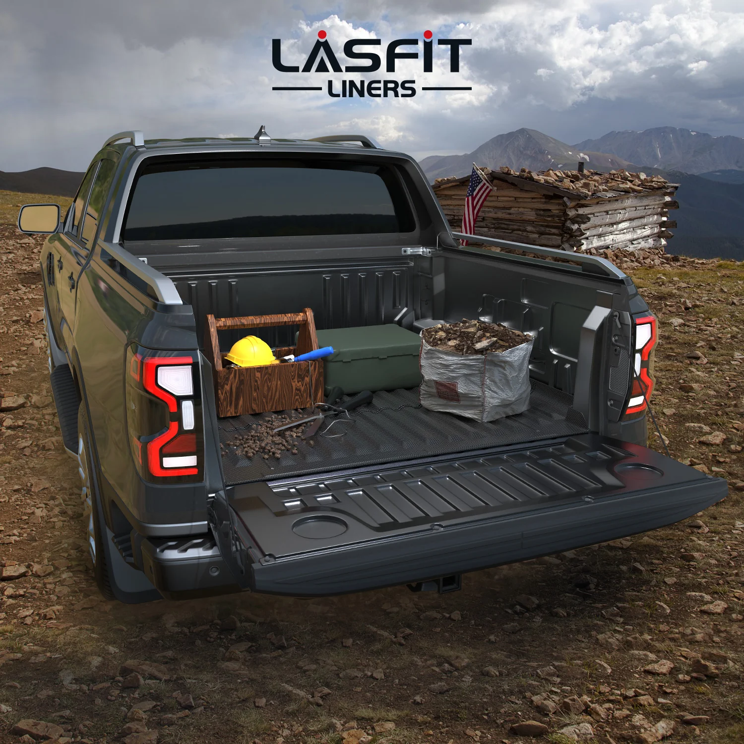 Fit for 2024-2026 Ford Ranger 5FT(59.6") Heavy Duty Truck Bed Mat or Tailgate Mat, Not Fit Drop-in liners - Image 7