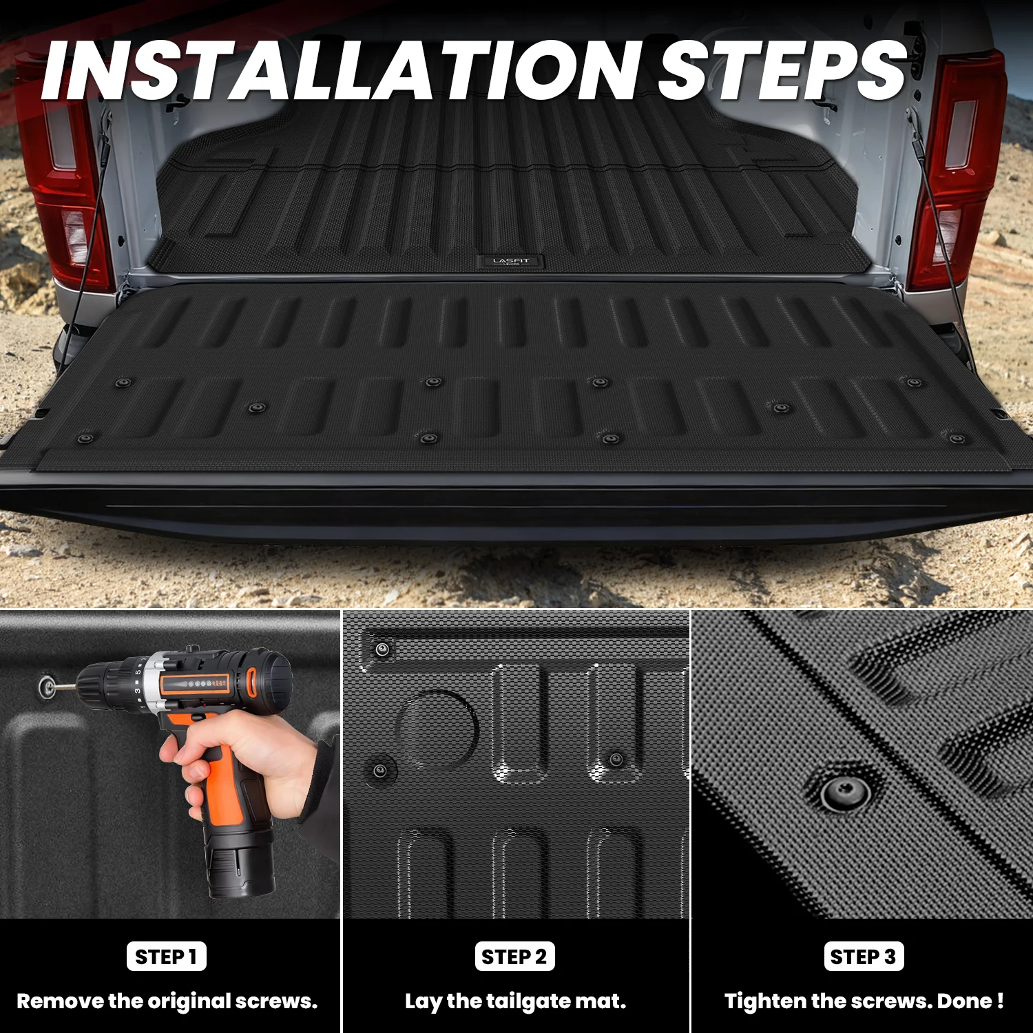 Fit for 2019-2023 Ford Ranger Custom Bed Mat or Tailgate Mat, Not Fit Drop-in liners - Image 14