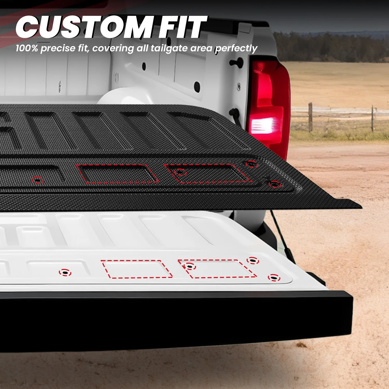 Fit for 2015-2022 Chevrolet Colorado 5.1FT Short Bed Mat or Tailgate Mat - Image 13