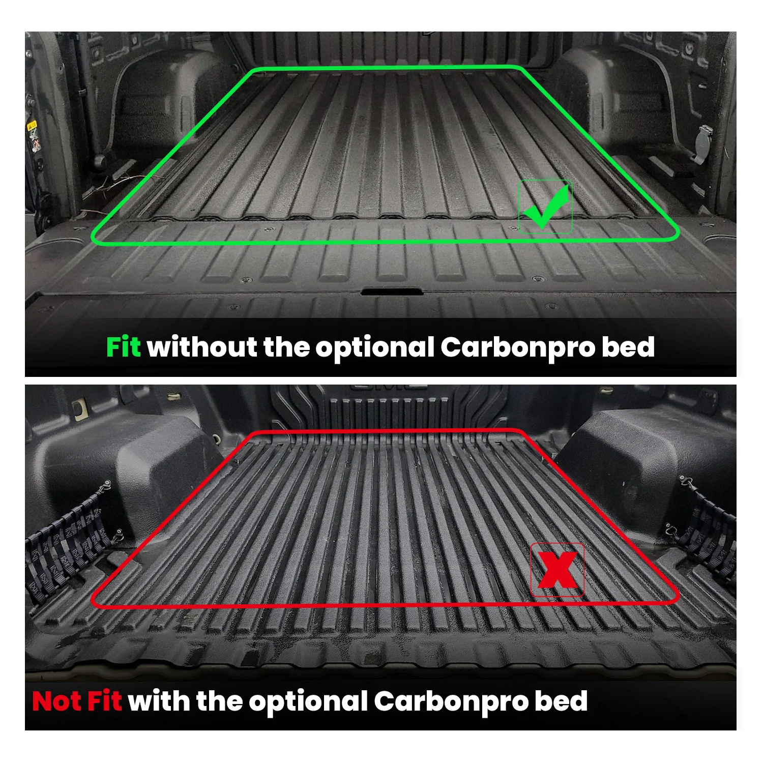 Fit for 2019-2026 GMC Sierra 1500 Truck Bed Mat or Tailgate Mat, Not Fit 2019 Sierra 1500 LD - Image 23