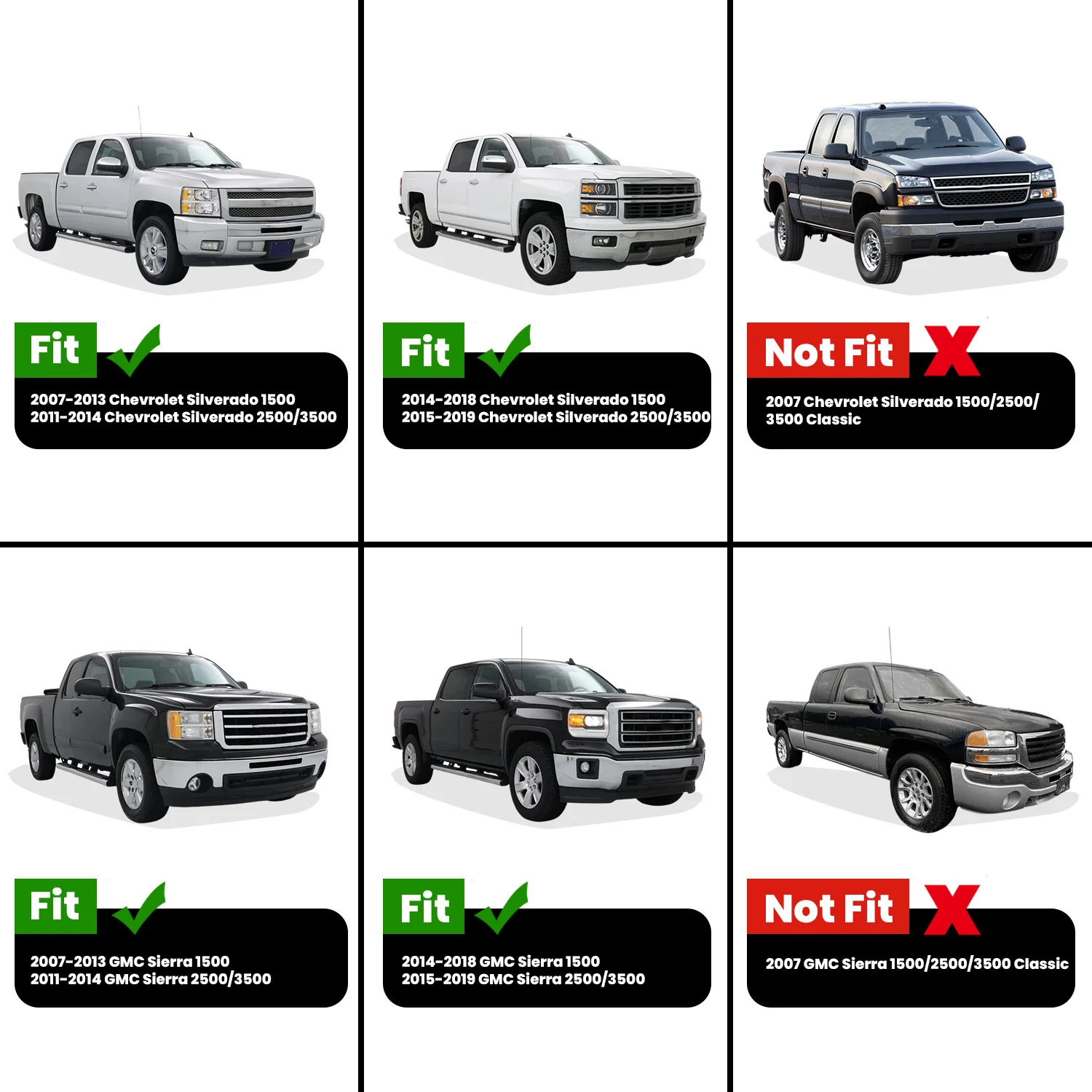 Fit for 2011-2019 GMC Sierra 2500HD 3500HD Heavy Duty 6.5FT(Standard Box) Bed Mat - Image 2