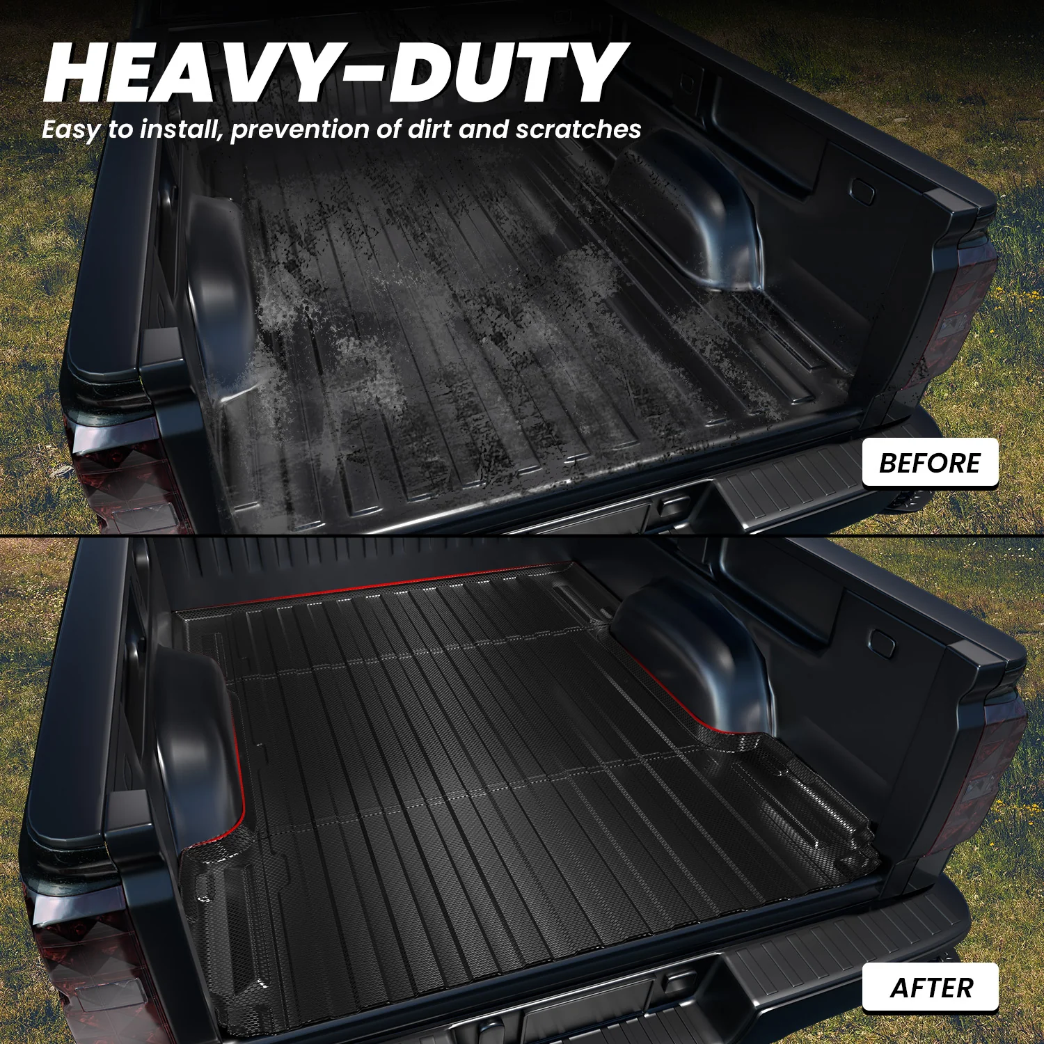 Fit for 2011-2019 GMC Sierra 2500HD 3500HD Heavy Duty 6.5FT(Standard Box) Bed Mat - Image 6