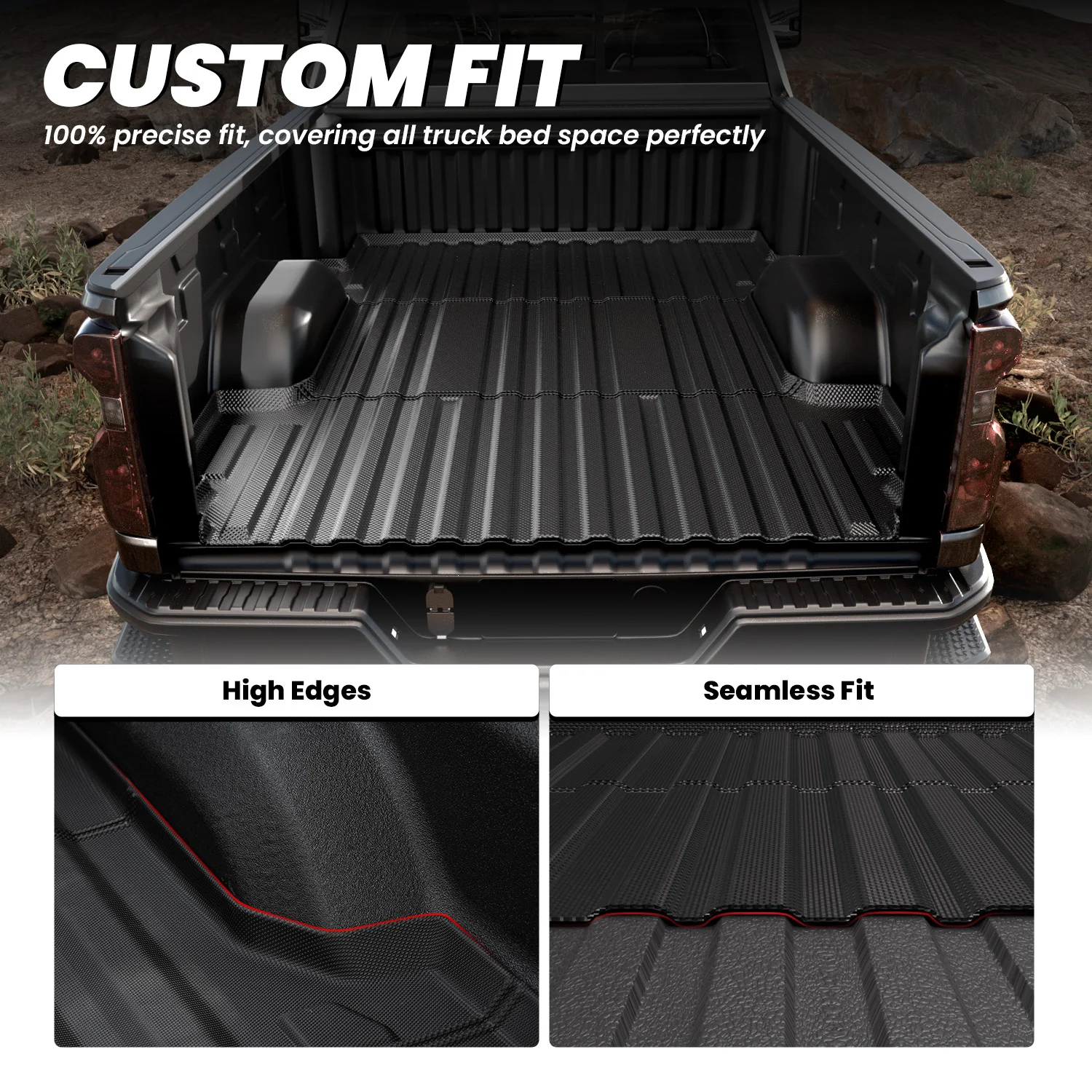 Fit for 2020-2026 GMC Sierra 2500HD 3500HD 6.8FT Bed Mat or Tailgate Mat, Not for 5th Wheel Package - Image 5