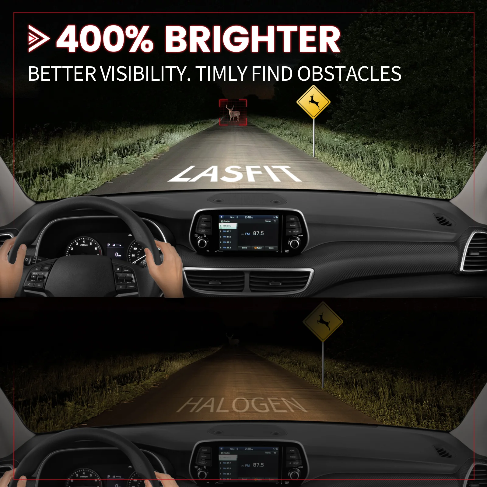 Fit for 2015-2021 Kia Sedona Custom H7 LED Bulbs Exterior Interior Lights Plug and Play - Image 3