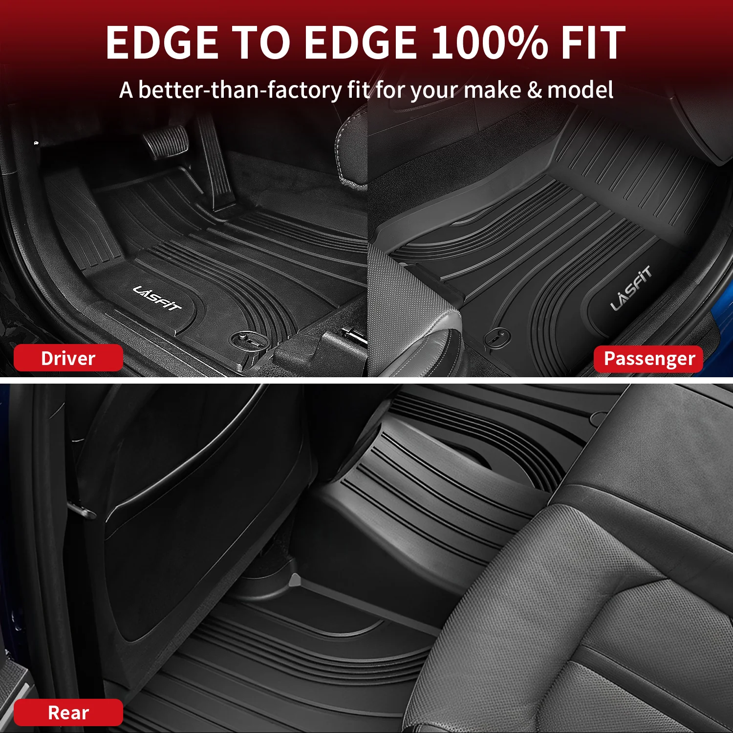 Fit for 2021-2023 Hyundai Santa Fe Floor Mats & Cargo Mat Set or Floor Mats Only - Image 12