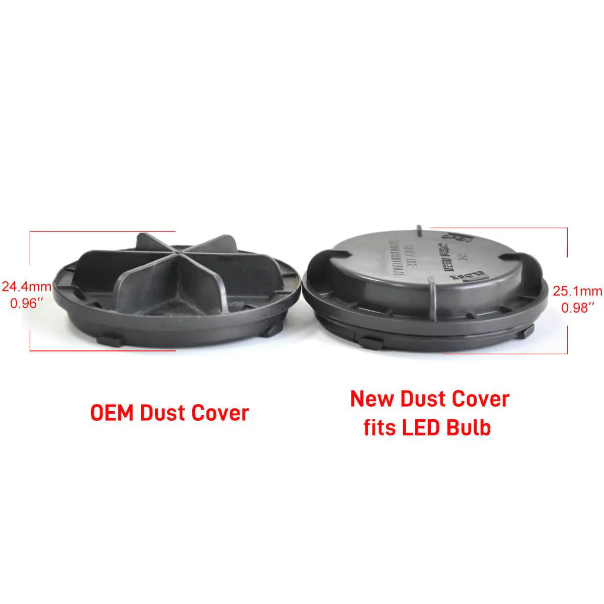 Fit for Hyundai Santa Fe Azera Sonata Elantra LED Bulb Dust Cover Seal Cap Waterproof OEM Design - Image 4