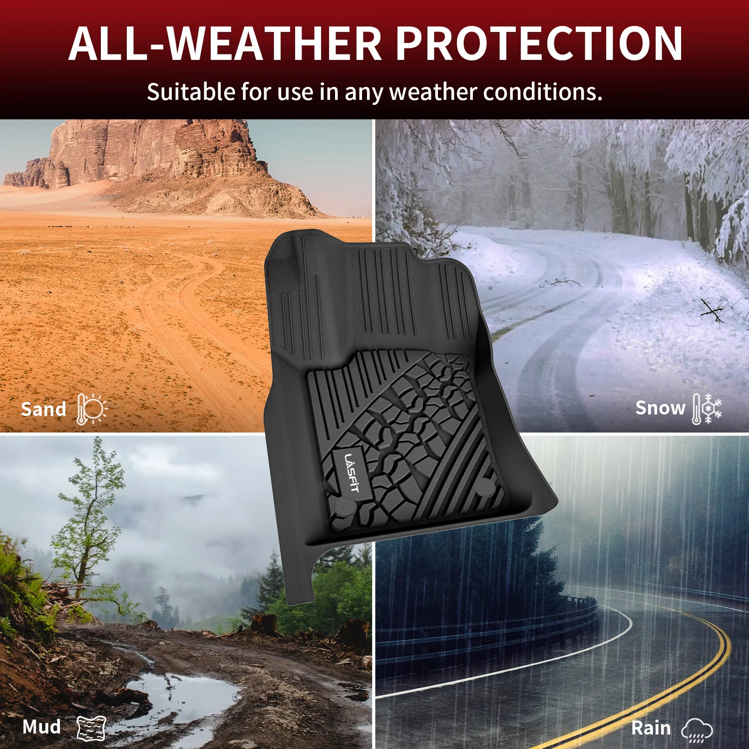 Fit for 2013-2015 Jeep Grand Cherokee Floor Mats or Seatback & Cargo Mat - Image 14