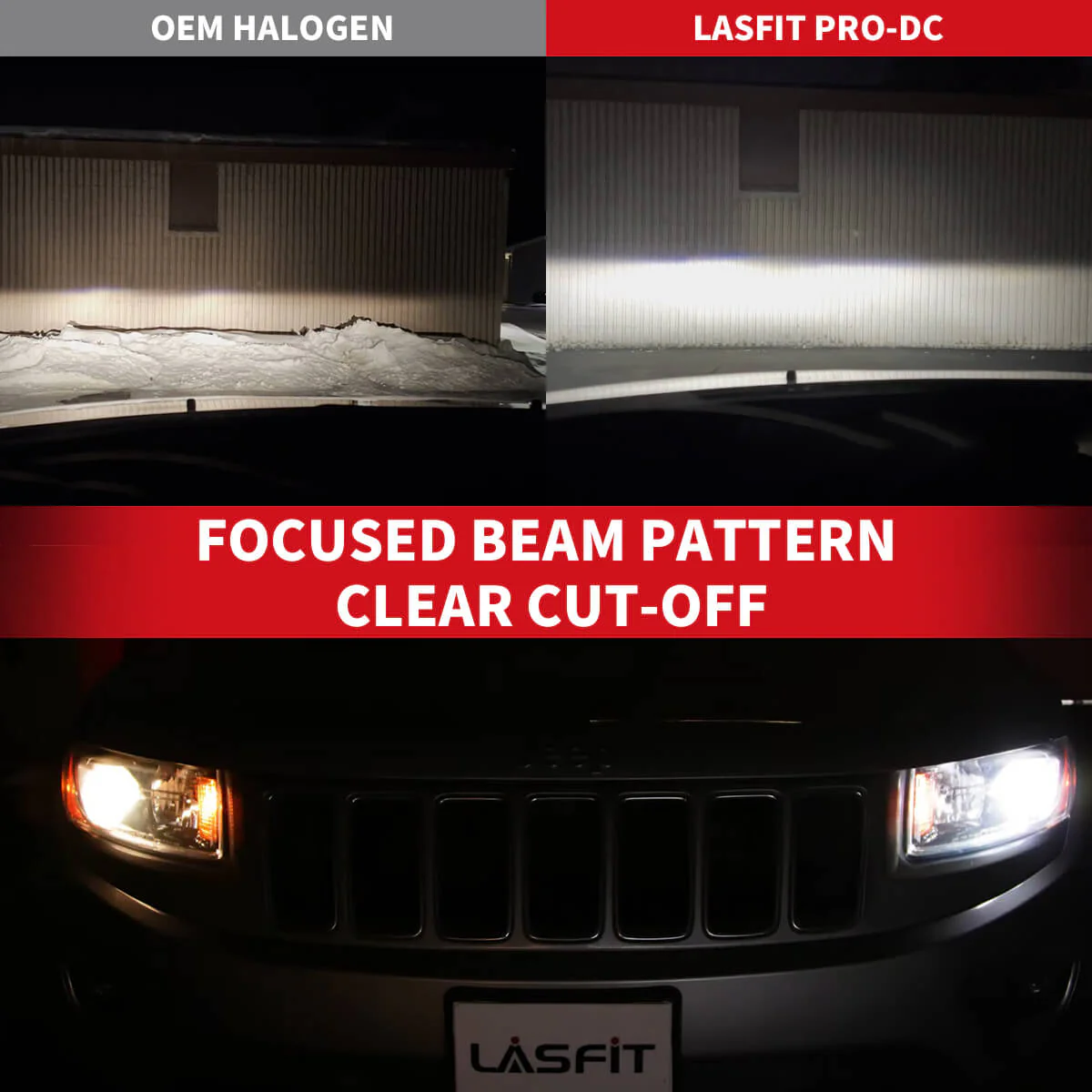 Fit for 2017-2022 Jeep Grand Cherokee Custom H11 LED Low Beam Bulbs with Dust Cover | Pro-DC Series - Image 2