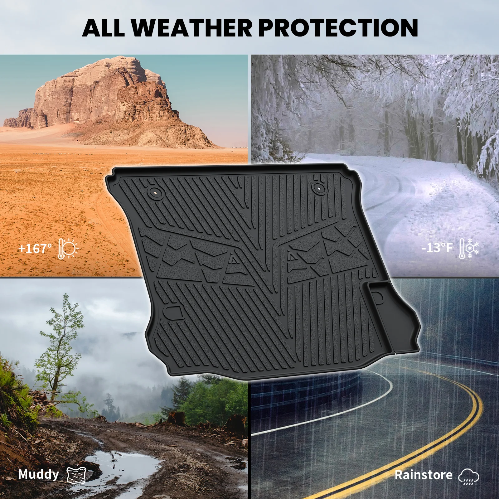 Fit for 2014-2018 Jeep Wrangler JK Floor Mats or Cargo Mat, For 4 Doors Only - Image 27