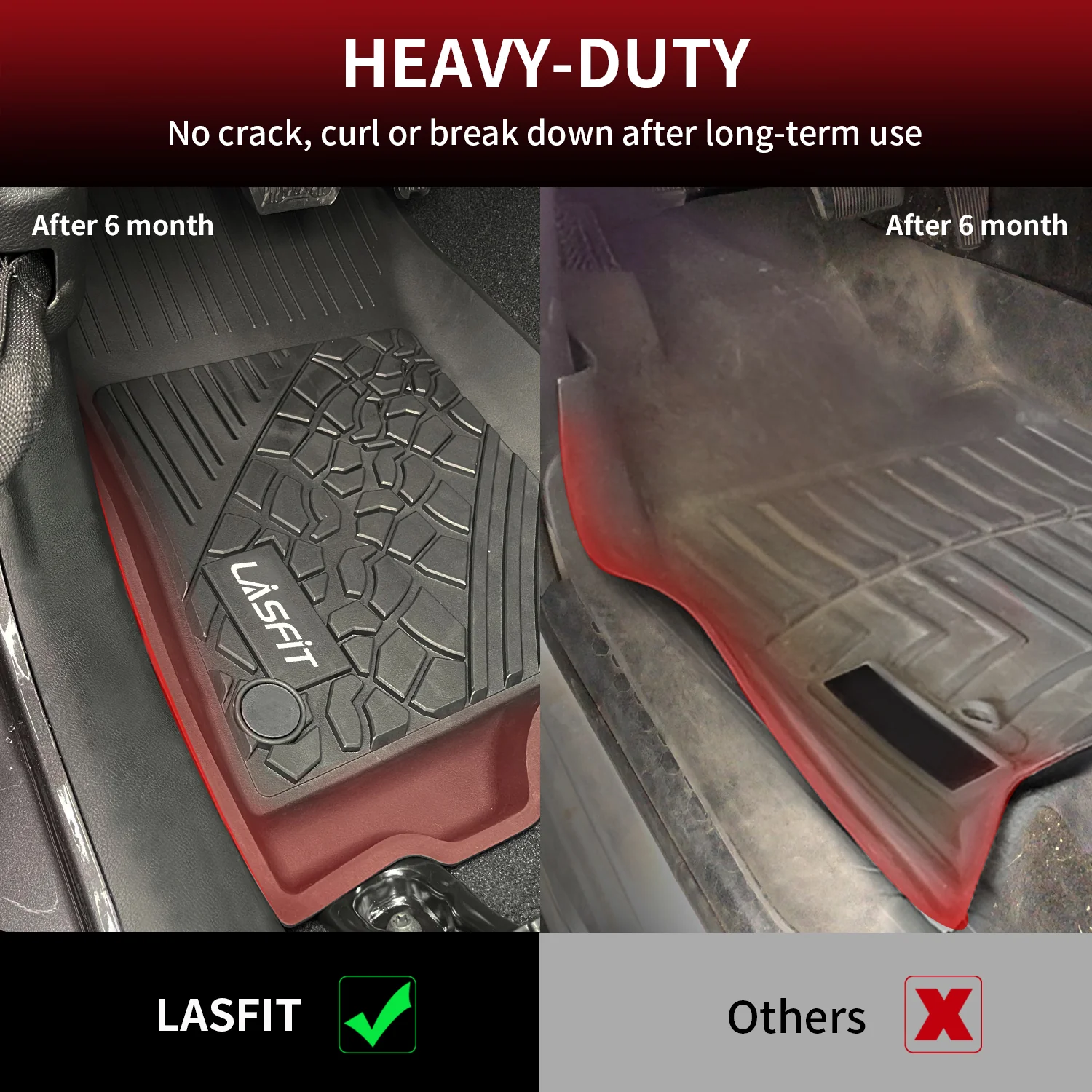 Fit for 2018-2026 Jeep Wrangler JL Floor Mats or Cargo Mat, Fit 4-Door Only(Don't fit 4xe) - Image 14