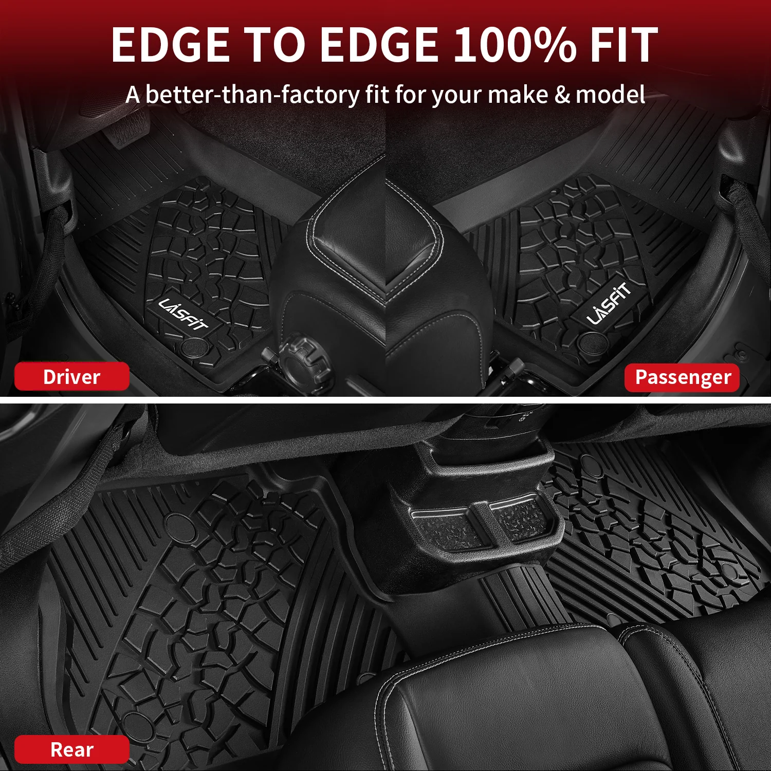 Fit for 2018-2026 Jeep Wrangler JL Floor Mats or Cargo Mat, Fit 4-Door Only(Don't fit 4xe) - Image 39