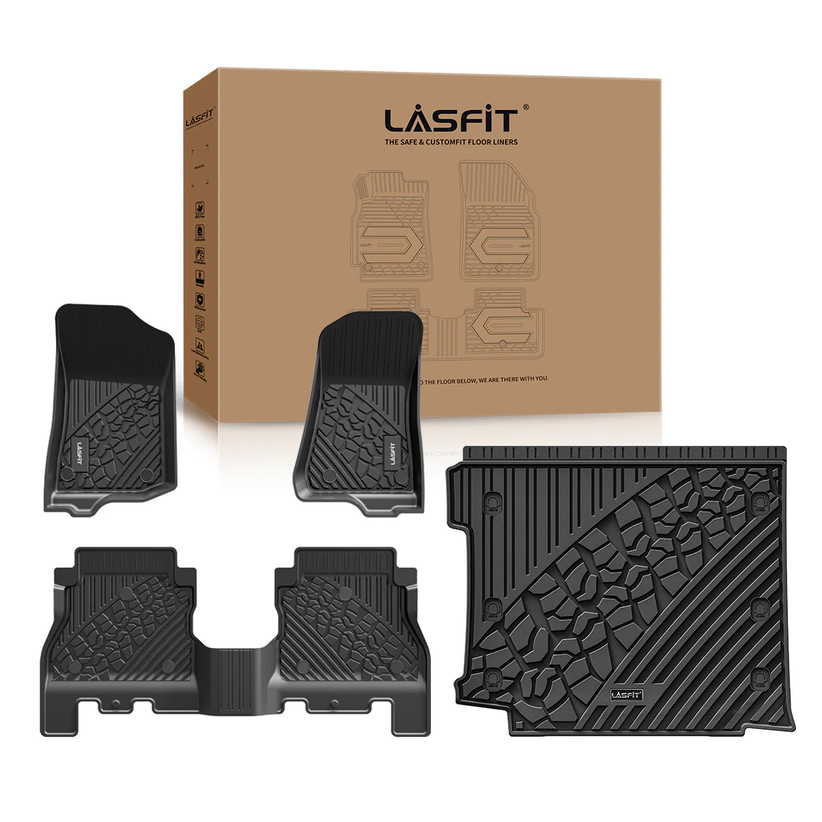 Fit for 2018-2026 Jeep Wrangler JL Floor Mats or Cargo Mat, Fit 4-Door Only(Don't fit 4xe) - Image 44