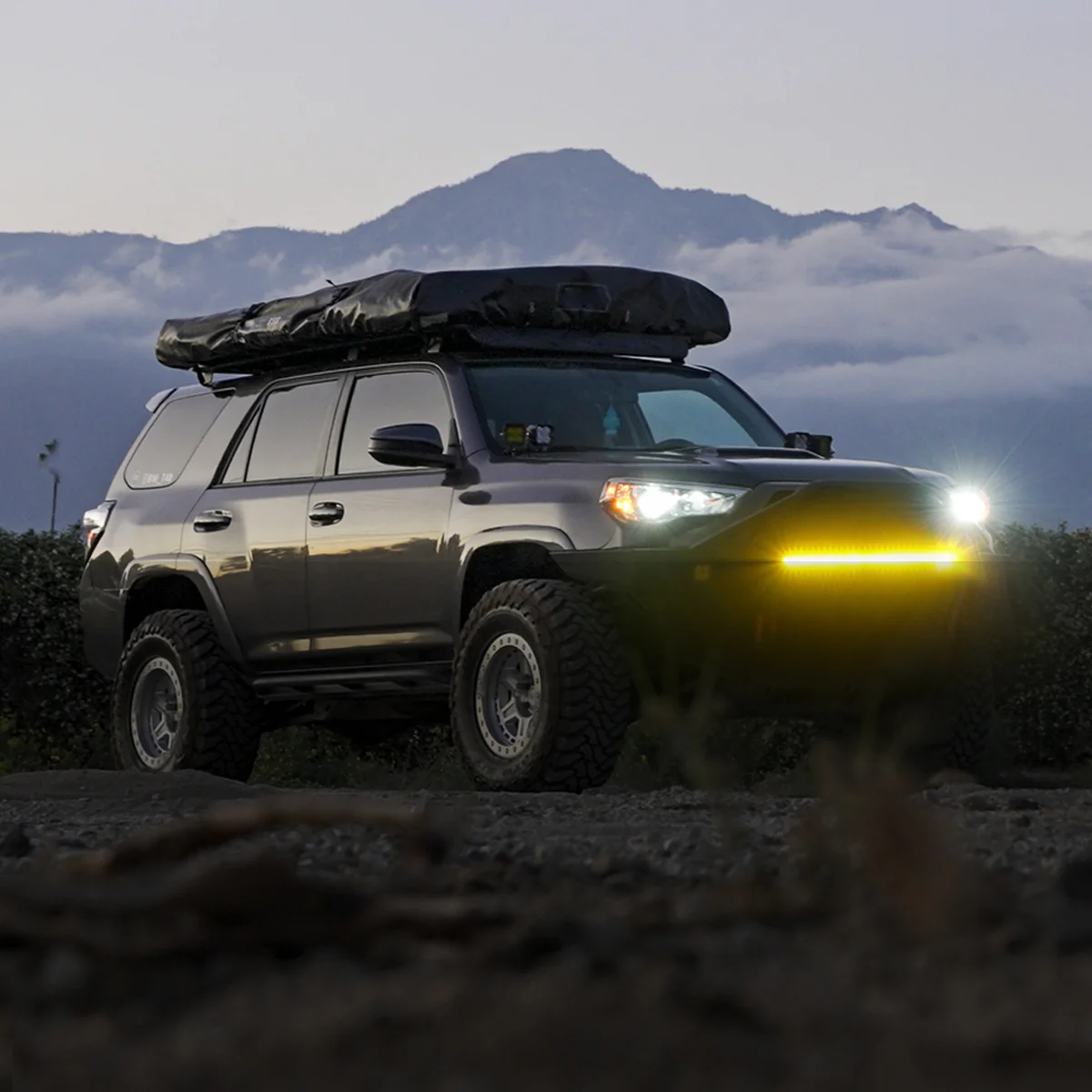 Lasfit 22" Off-Road LED Amber Light Bar With Slim Single Row Combo Flood Spot Design | Bumper Grille Mount - Image 6