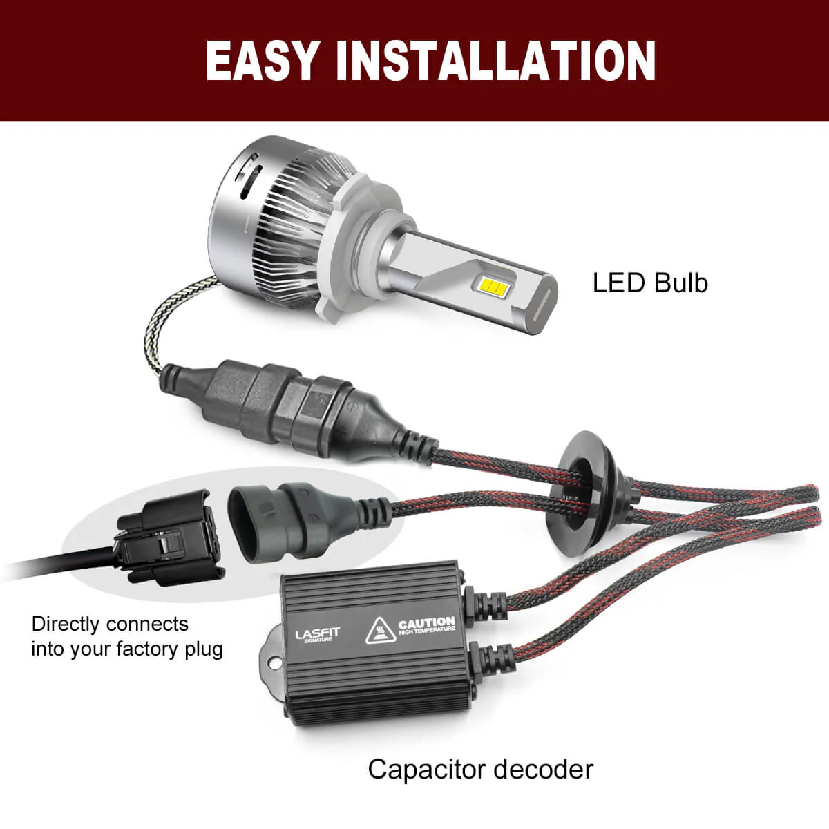 9006 9005 9012 LED Bulb Canbus Adapter Anti-Flicker Warning Canceler - Image 6