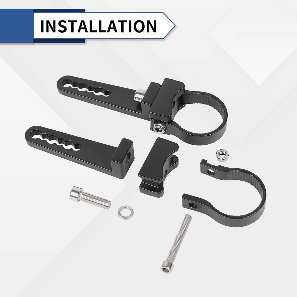 Adjustable Universal LED Light Mounting Clamps For Off Road LED Light Bar Pods | LASFIT - Image 4