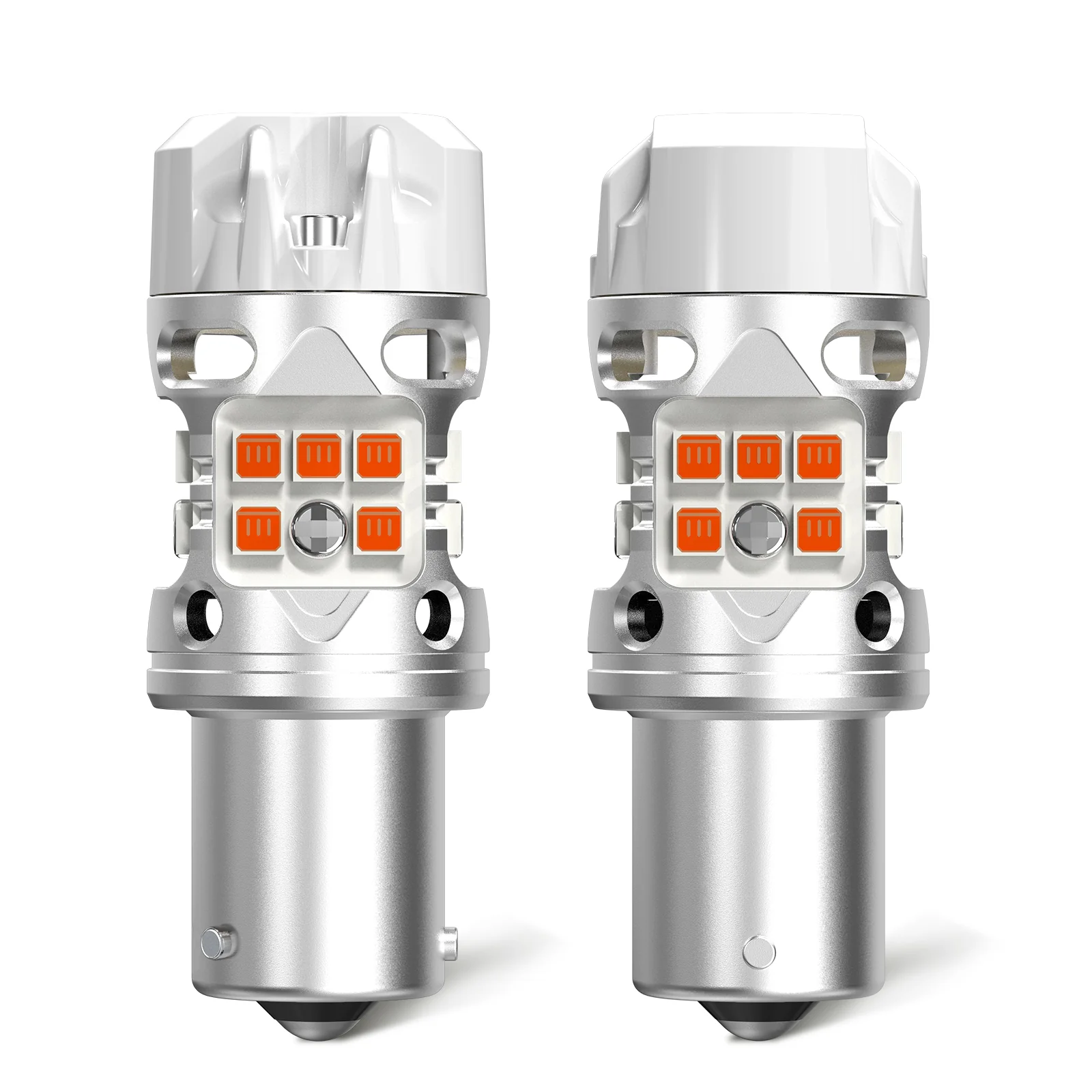 BAU15S PY21W LED Turn Signal Bulbs CanBus-Ready Amber | T3 Series - Image 13