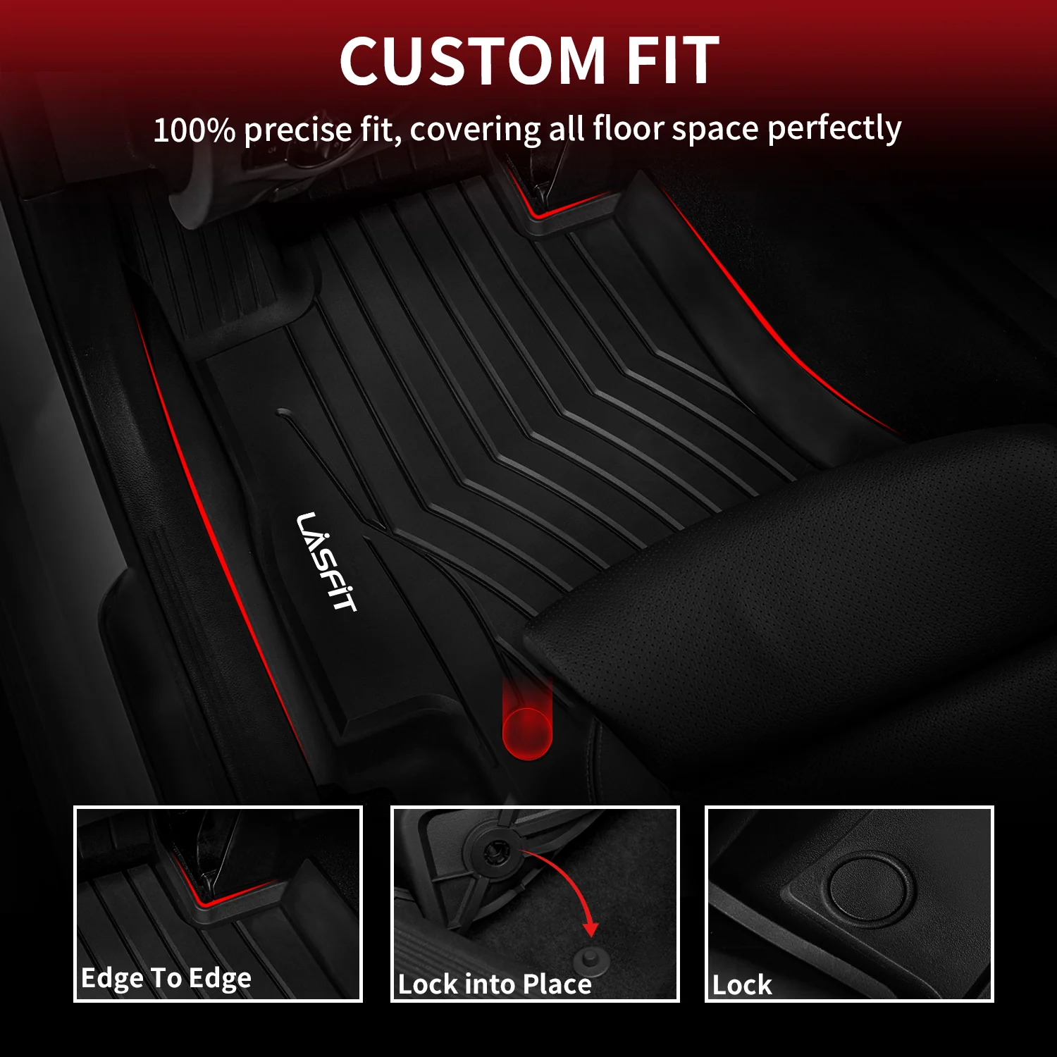 Fit for 2017-2023 Mercedes-Benz E-Class Floor Mats, Fit Sedan &  Wagon ONLY, Don't fit Coupe & Cabriolet - Image 3