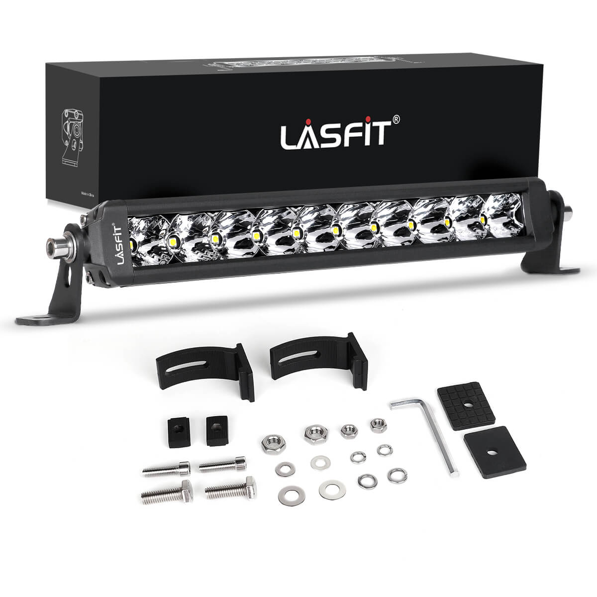 LASFIT Off-Road LED Light Bars 12 22 32 42 52 Inch Spot Flood Combo Single Row - White - Image 19