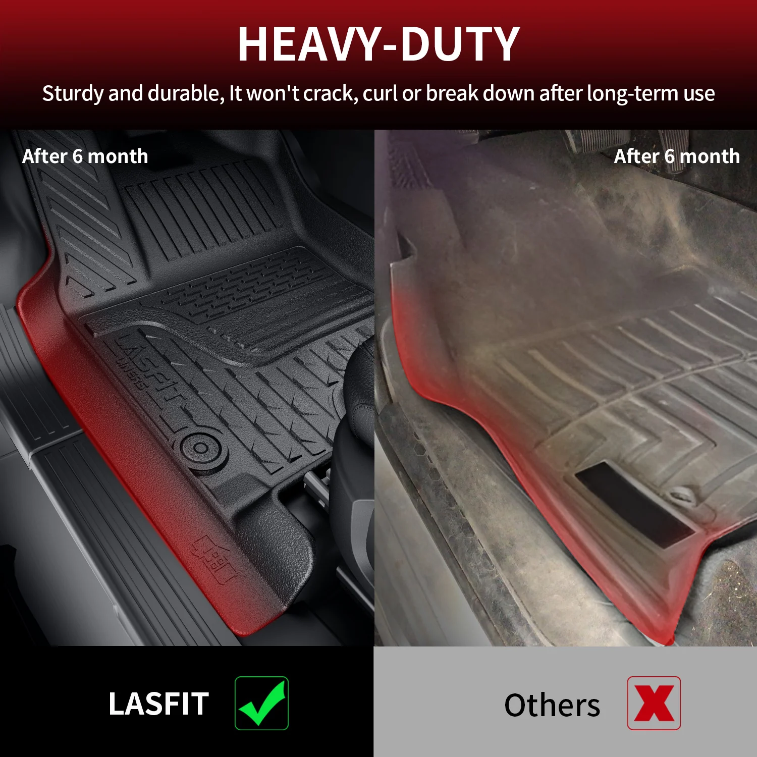 Fit for 2025-2026 Ram 1500 All-weather Floor Mats With Bucket Seating Only - Image 15